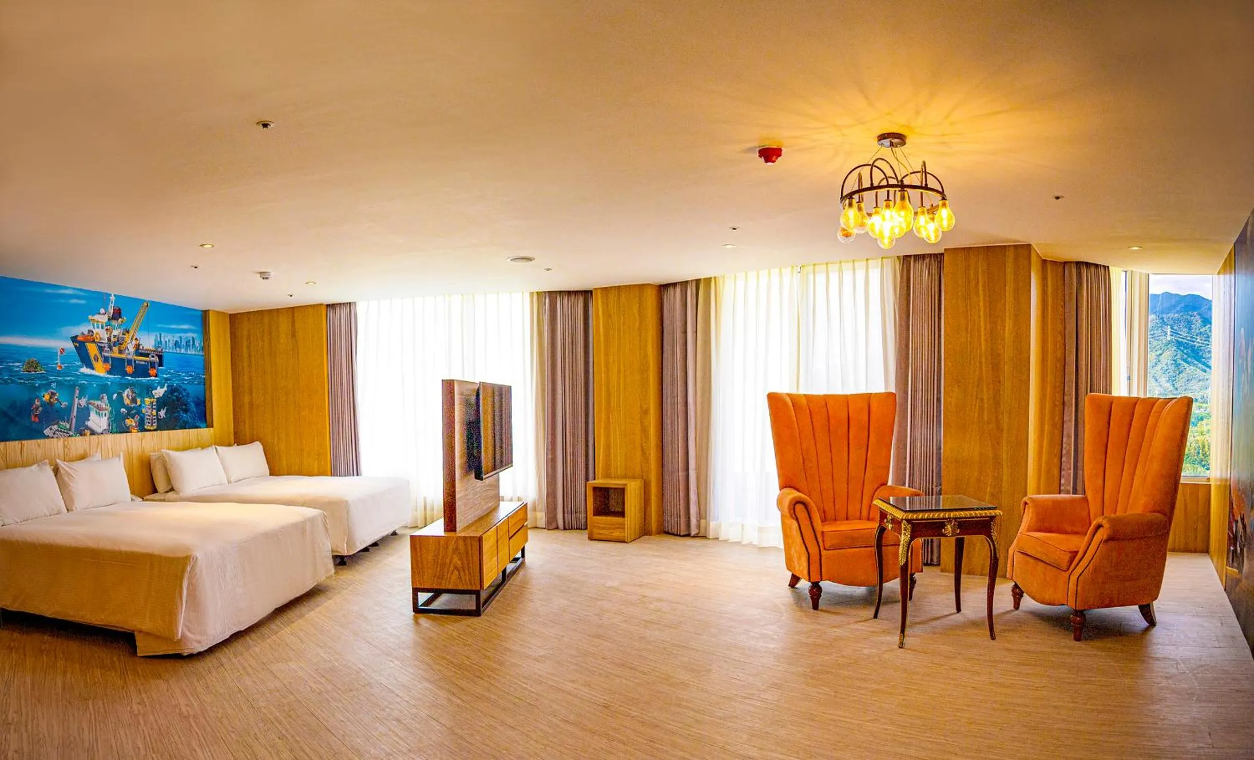 Bed in Kenting Long Beach Hotel