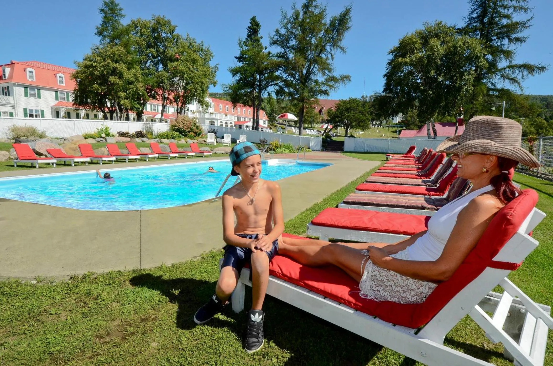 Swimming pool in Hotel Tadoussac