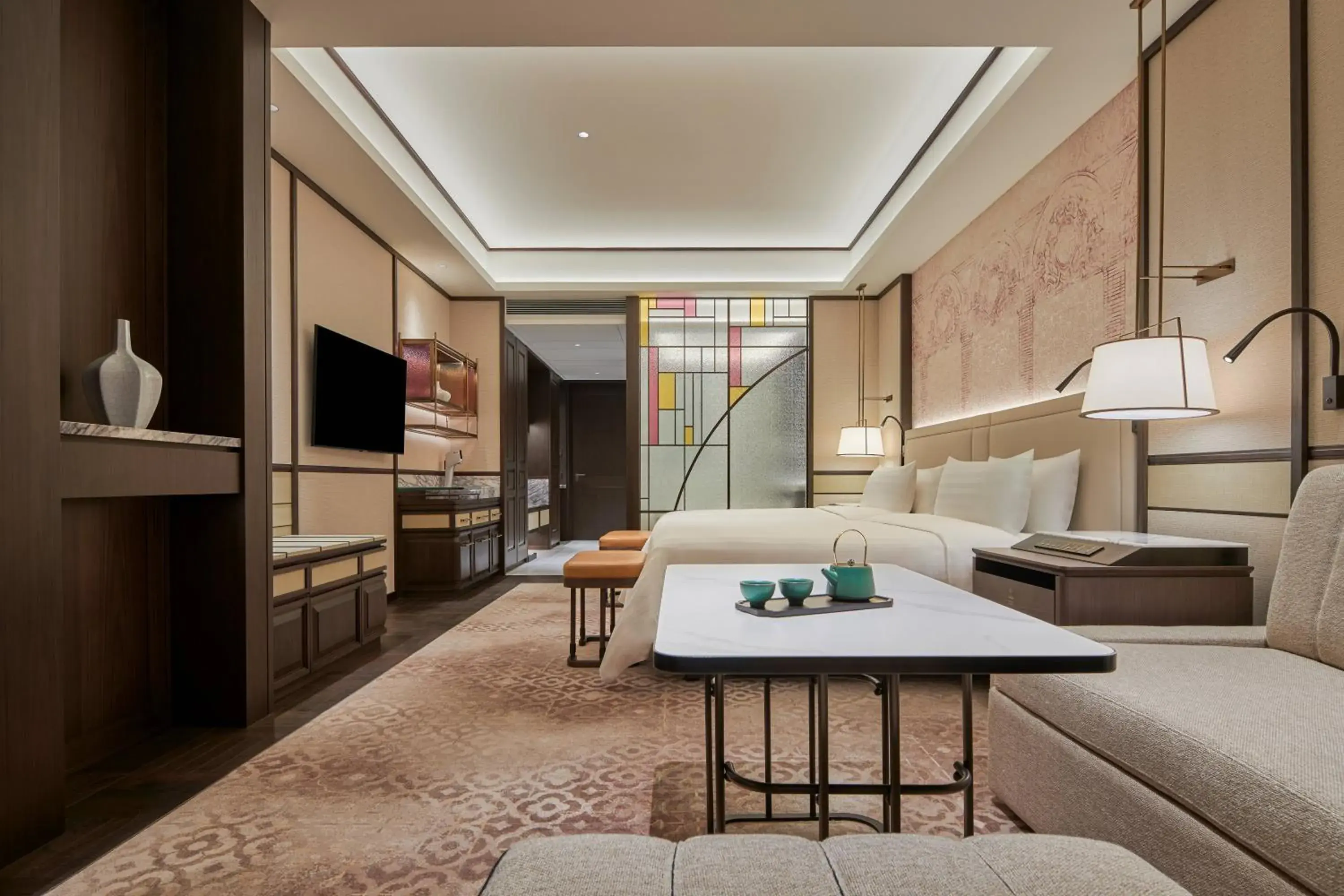 Executive Twin in Shangri-La Qiantan, Shanghai - Steps away from the Oriental Sports Center, and easy reach the vibrant art scene of West Bund Executive Twin in Shangri-La Qiantan, Shanghai - Steps away from the Oriental Sports Center, and easy reach the vibrant art scene of West Bund