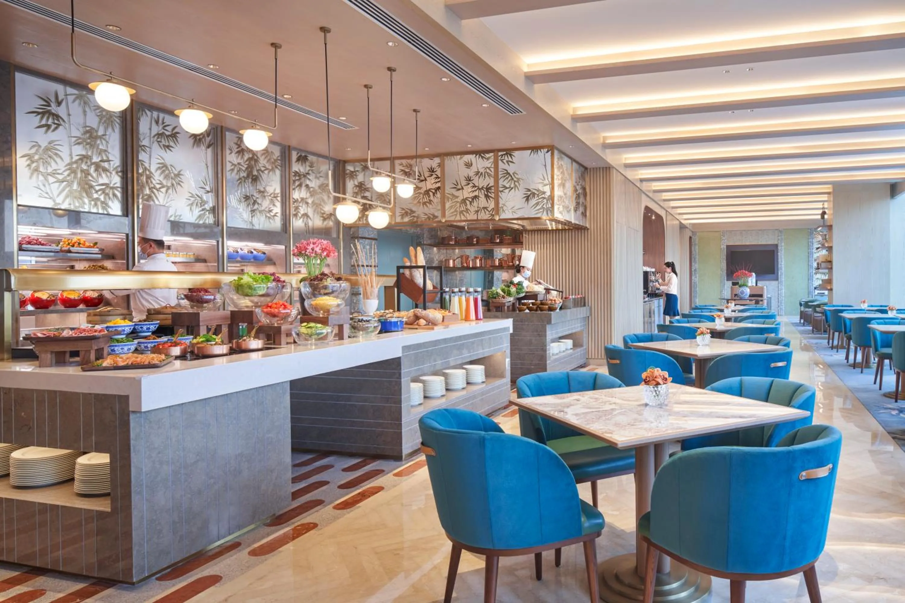 Restaurant/places to eat in Shangri-La Qiantan, Shanghai - Steps away from the Oriental Sports Center, and easy reach the vibrant art scene of West Bund