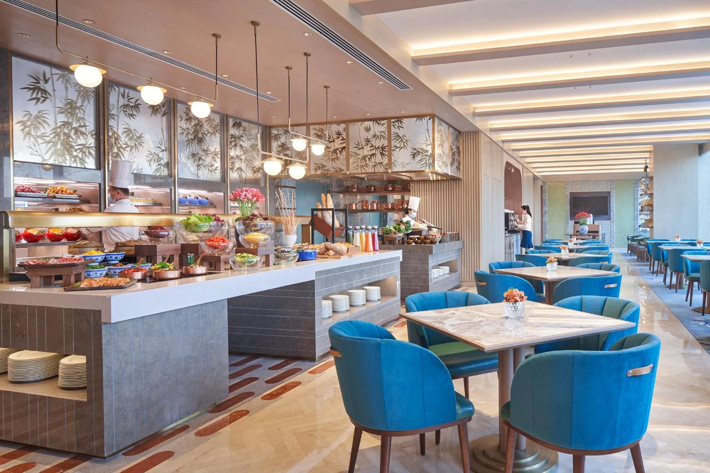 Restaurant/places to eat in Shangri-La Qiantan, Shanghai - Steps away from the Oriental Sports Center, and easy reach the vibrant art scene of West Bund