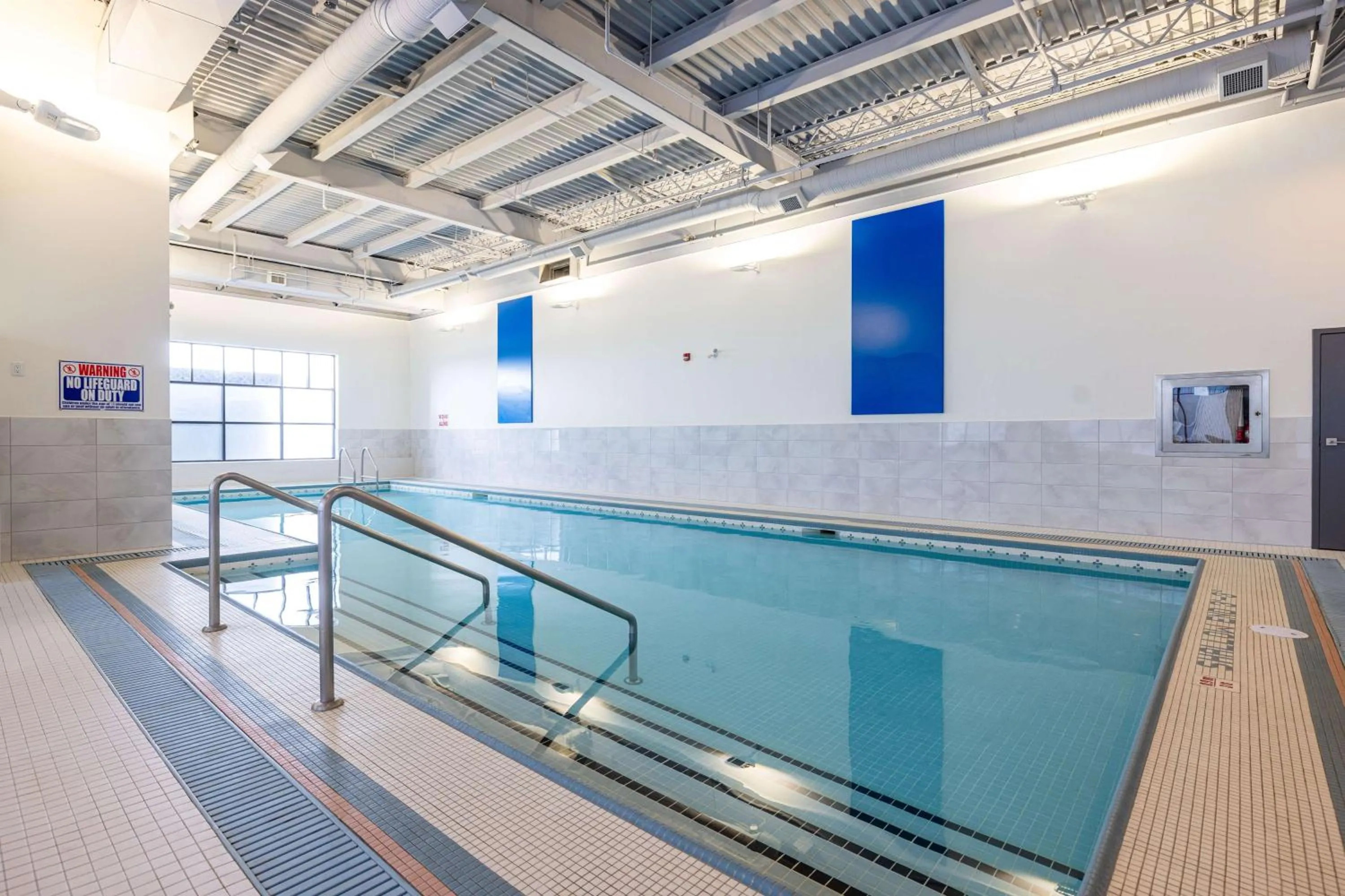 Pool view in DoubleTree by Hilton Calgary North
