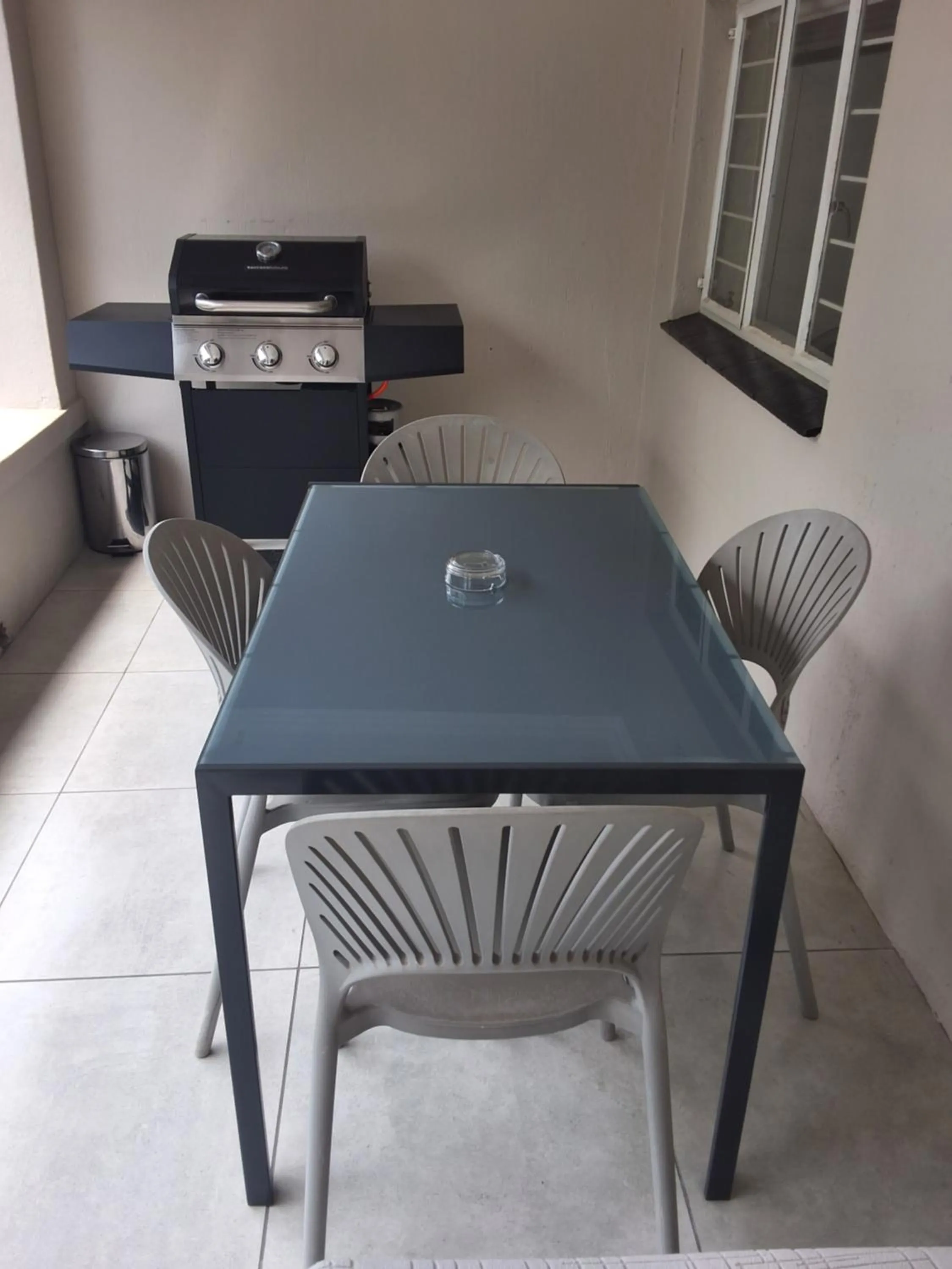 Patio in CityView, a stunning modern apartment