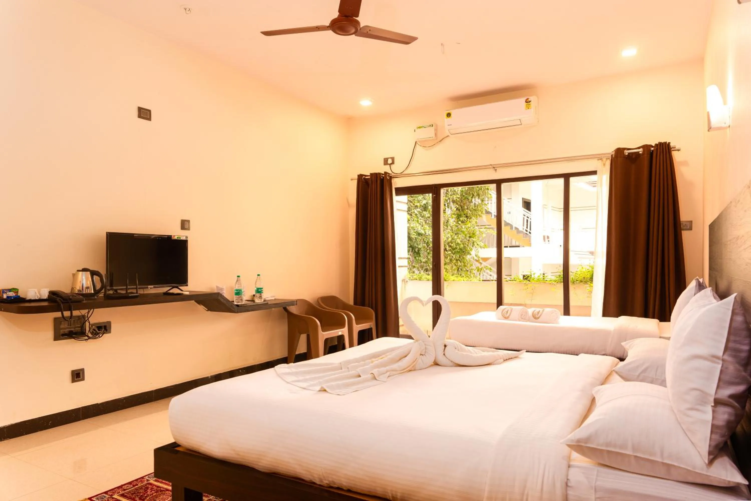Bed in Shreeyog Resort Dandeli