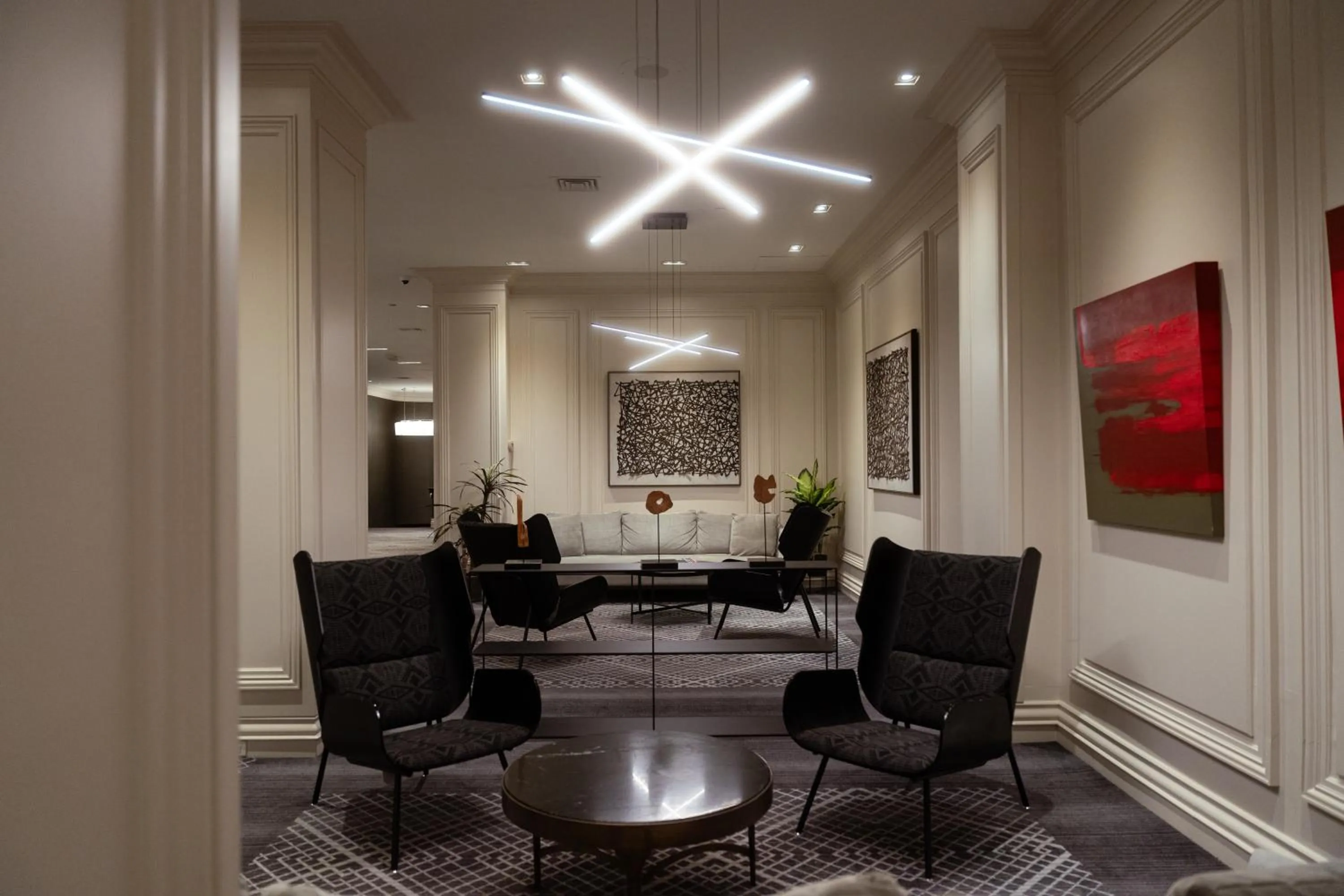 Lobby or reception in Hotel Manoir Victoria