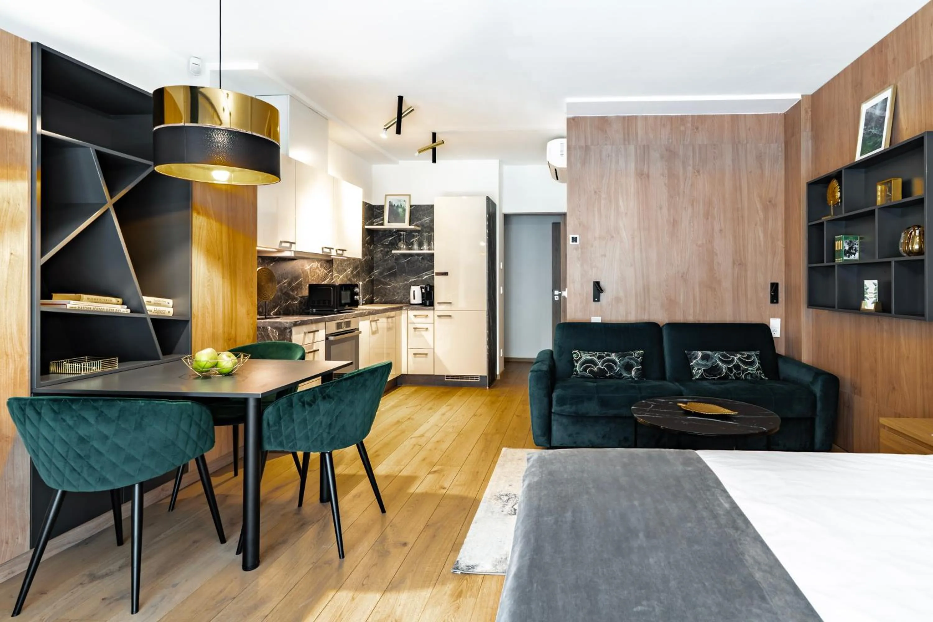 kitchen in Emerald Downtown Luxury Suites by Continental Group