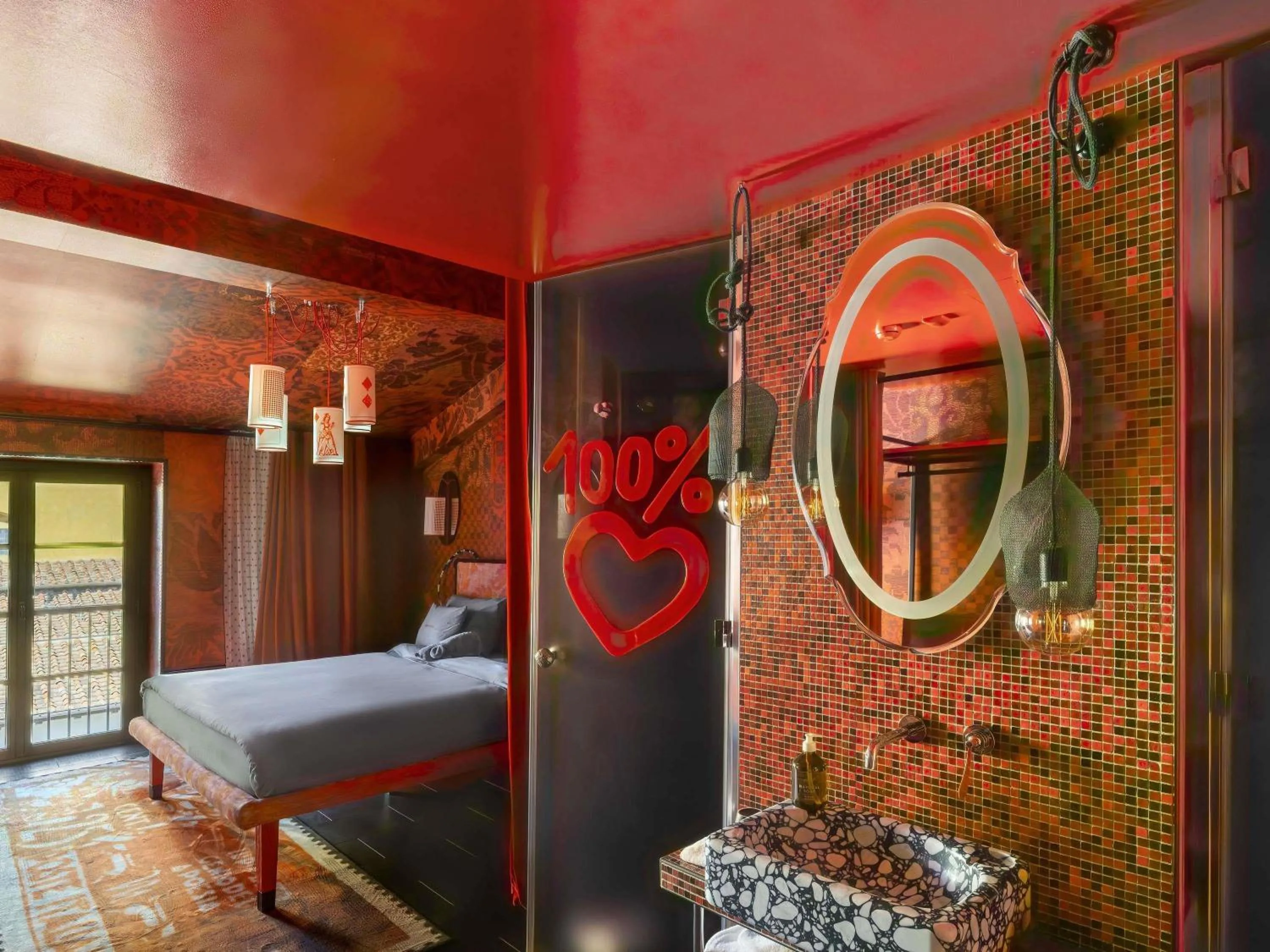 Bedroom, Bed in 25hours Hotel Florence Piazza San Paolino