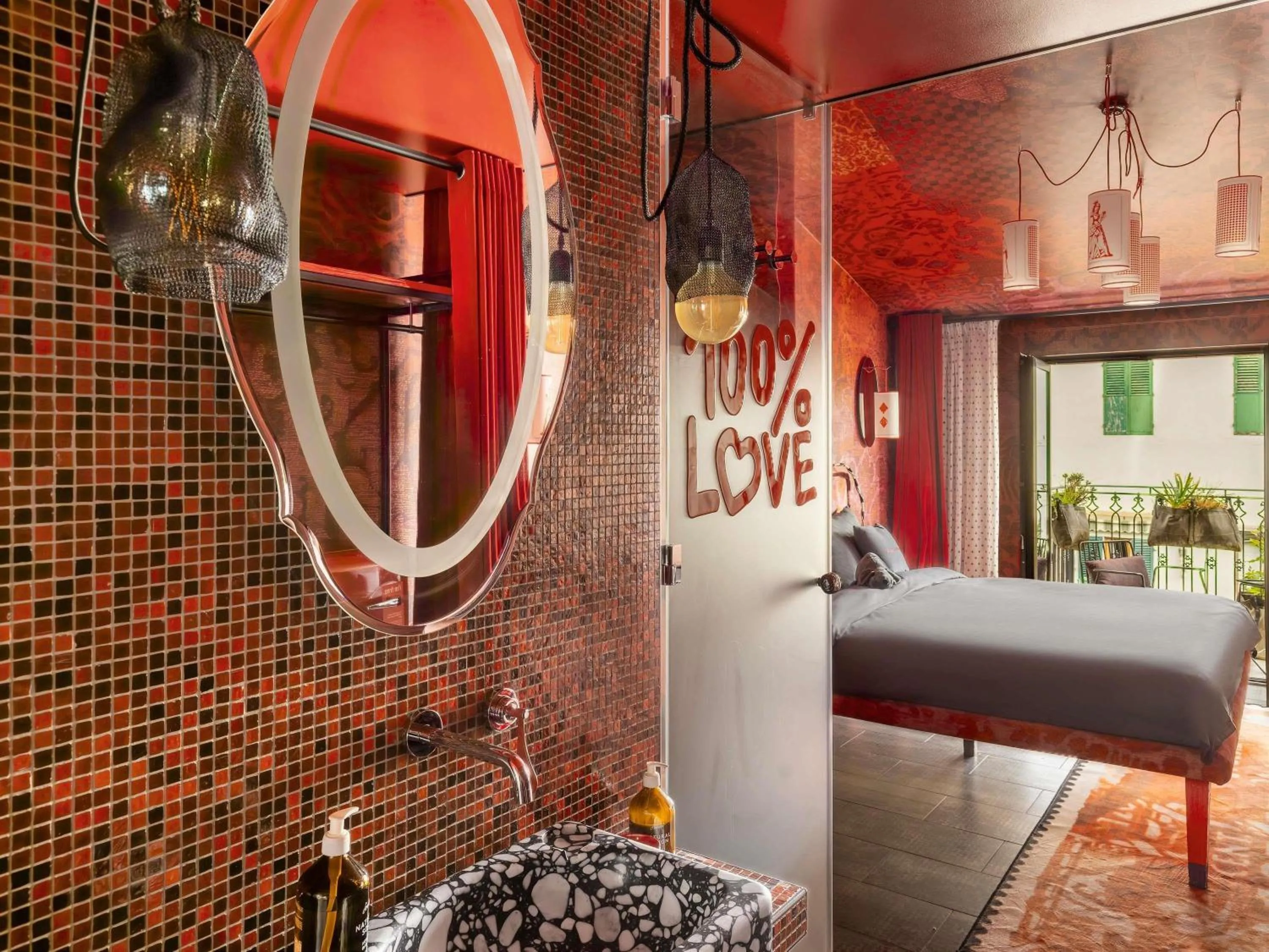 Bedroom in 25hours Hotel Florence Piazza San Paolino