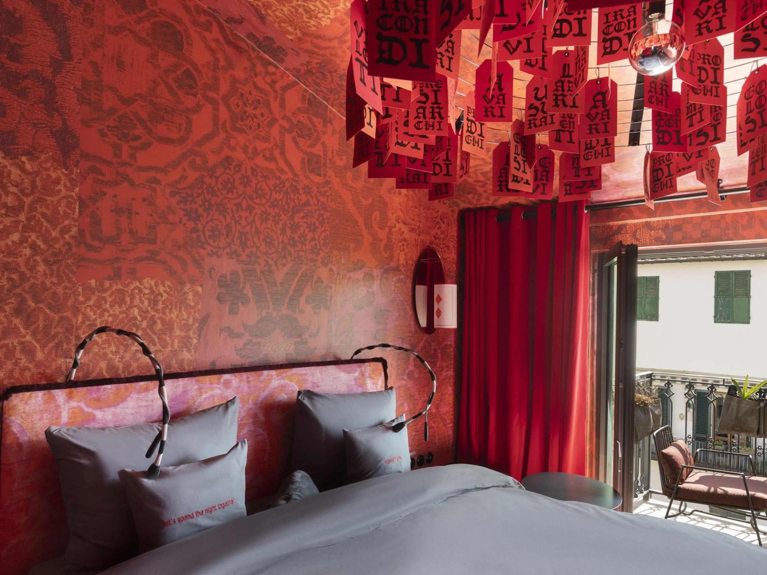 Medium Rosso with Balcony in 25hours Hotel Florence Piazza San Paolino