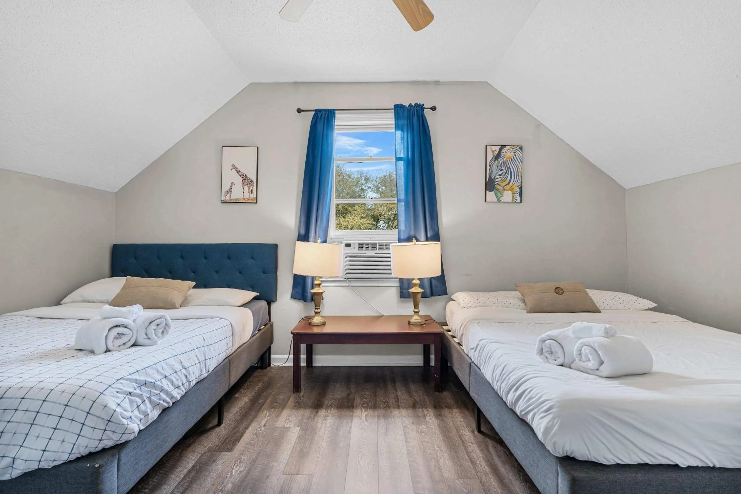 Bed in The Garnet Goliath Columbias Biggest BnB Yard