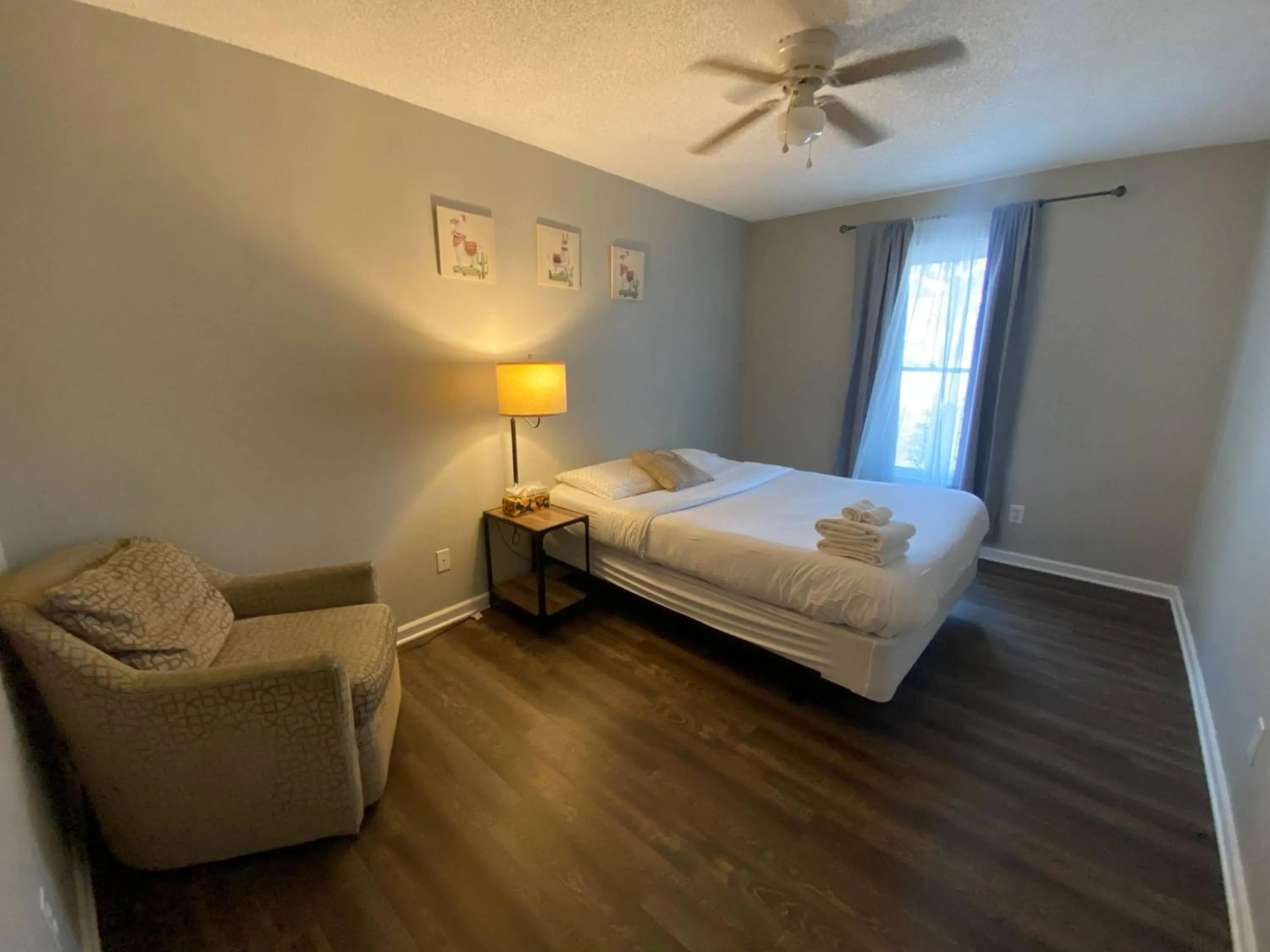 Bed in The Garnet Goliath Columbias Biggest BnB Yard