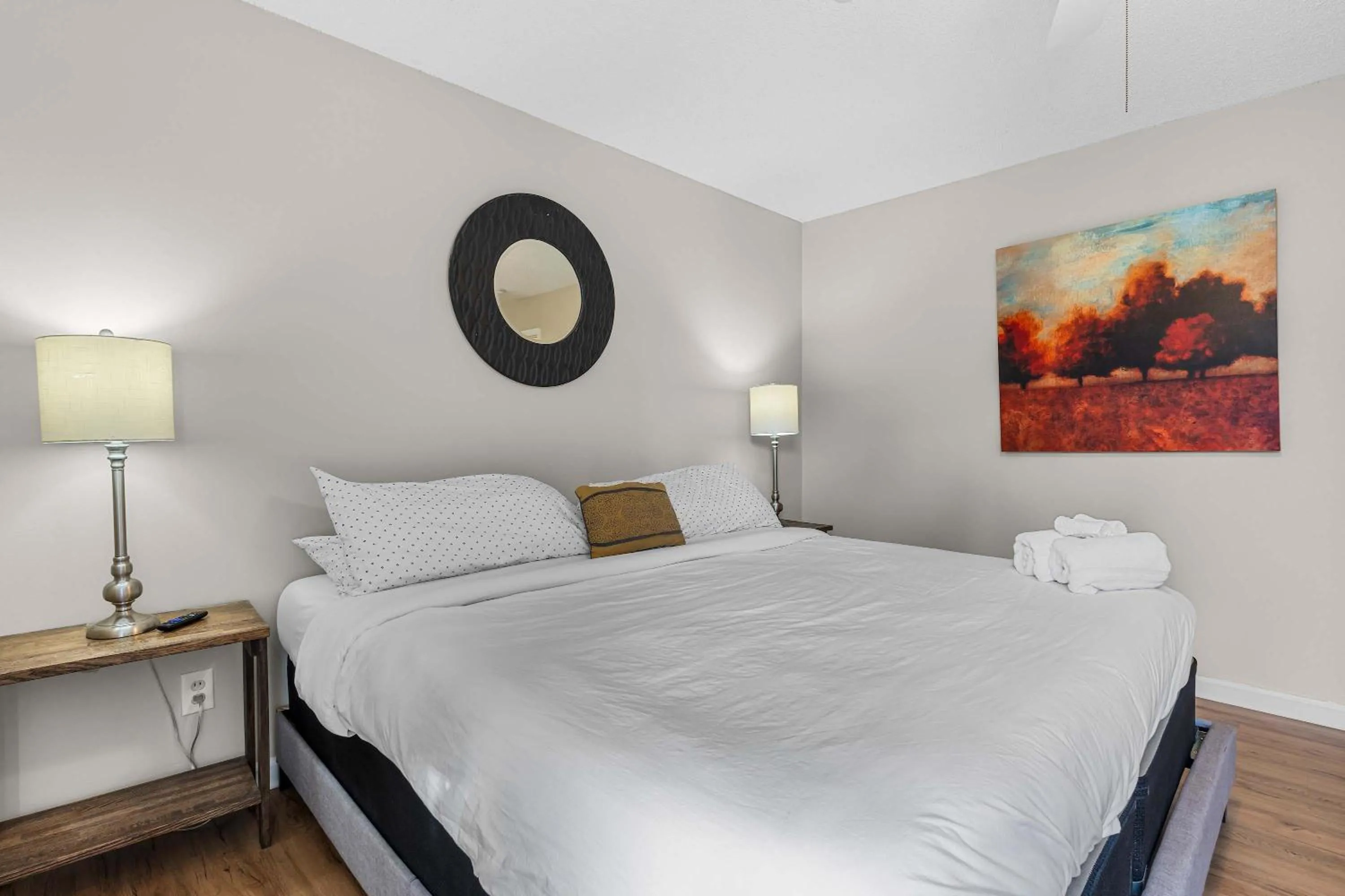 Bed in The Garnet Goliath Columbias Biggest BnB Yard