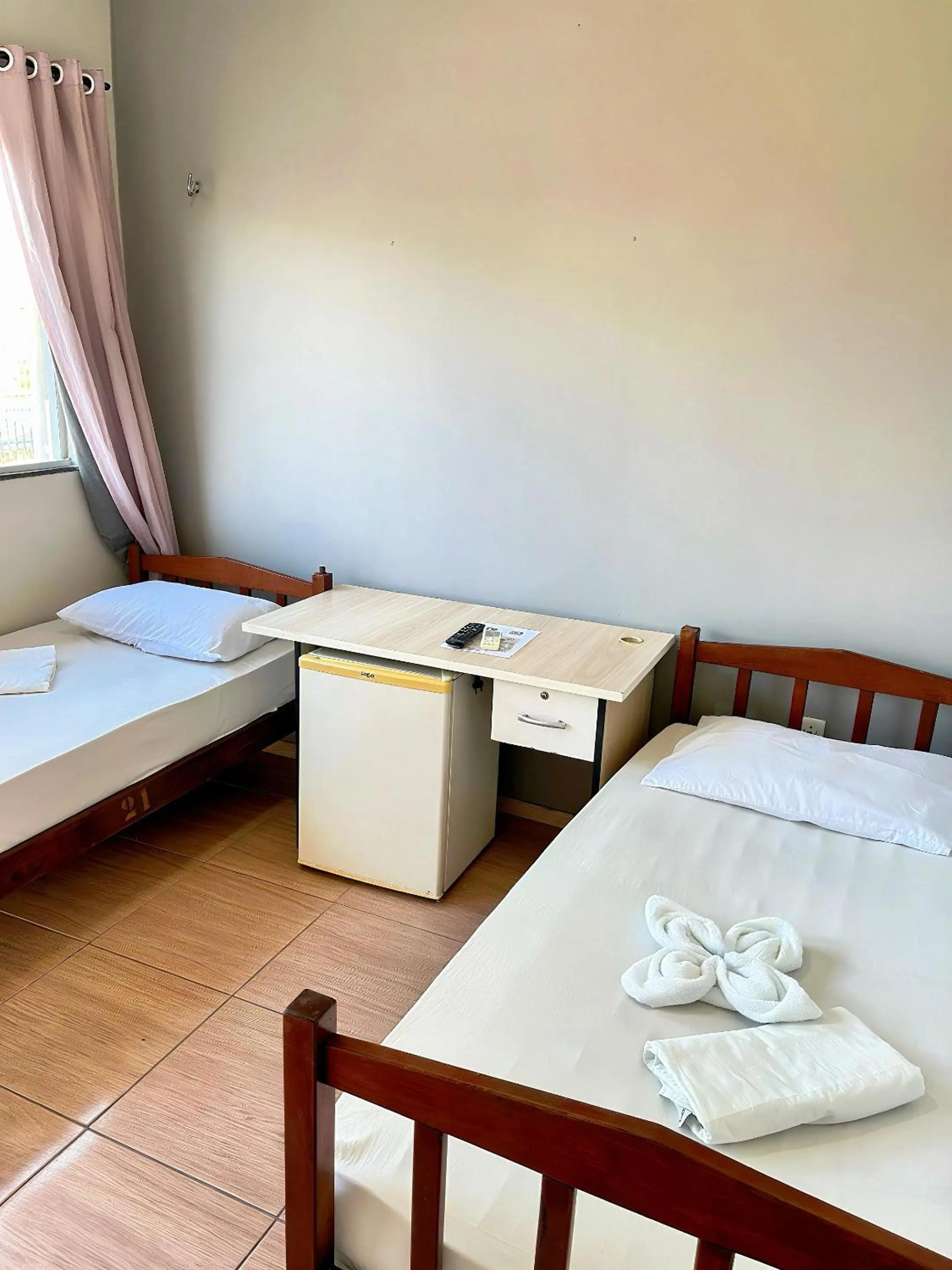 Bed in Pousada Cristo Rei-Parnaíba 24h