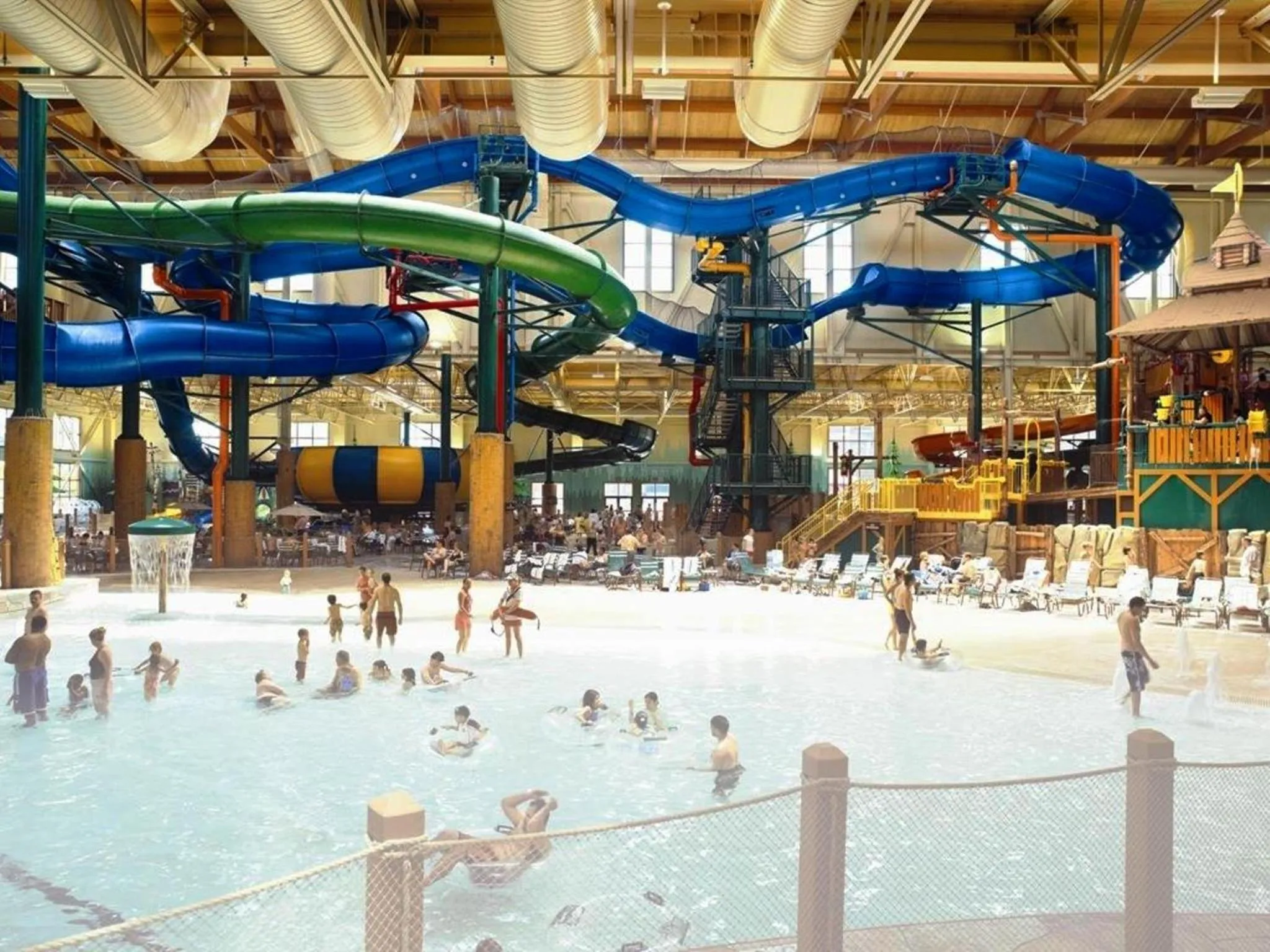 Aqua park in Great Wolf Lodge Waterpark Resort