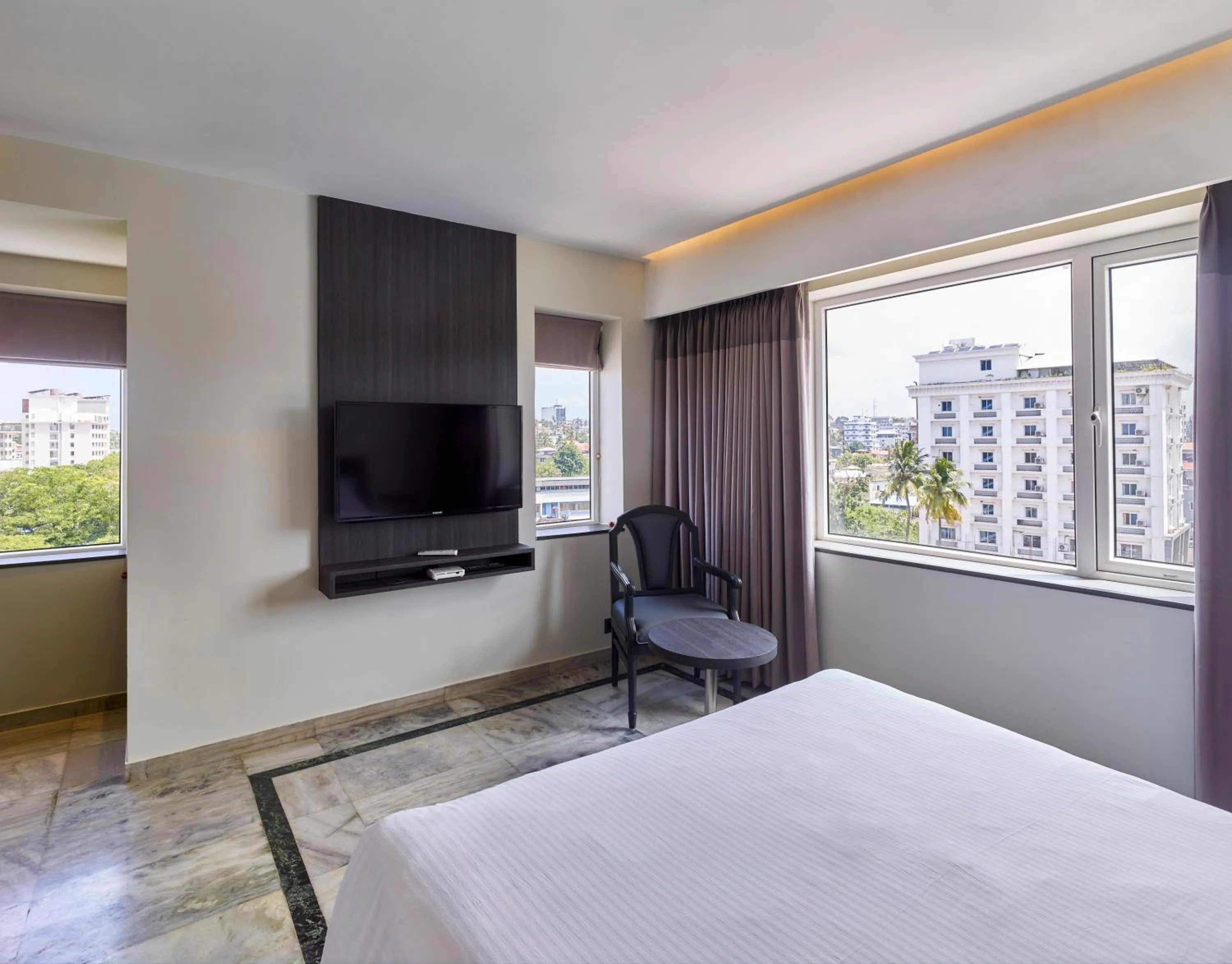 Bed in Ariya Nivaas A Vegetarian Hotel