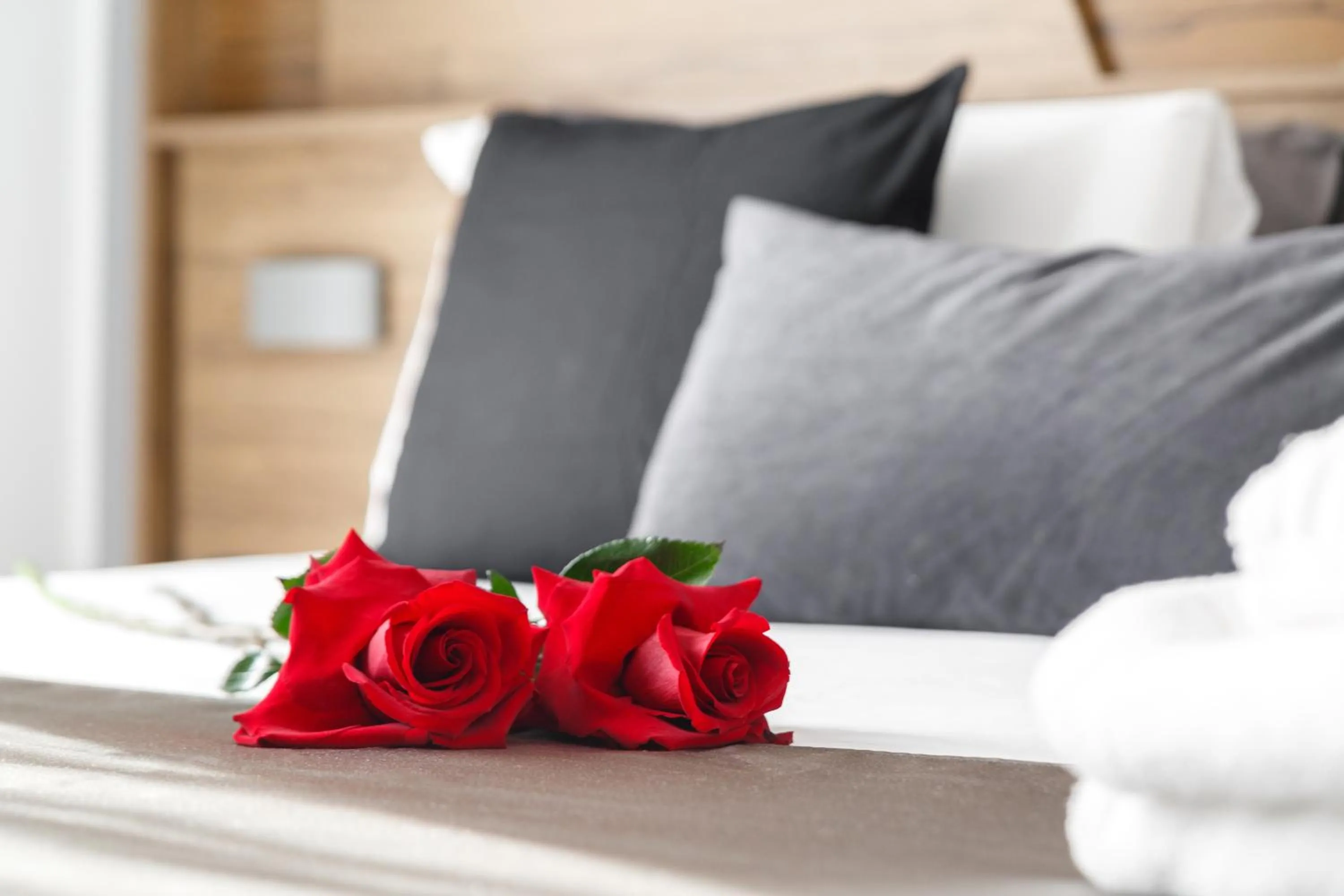 Bed in Sant'Angelo Suites