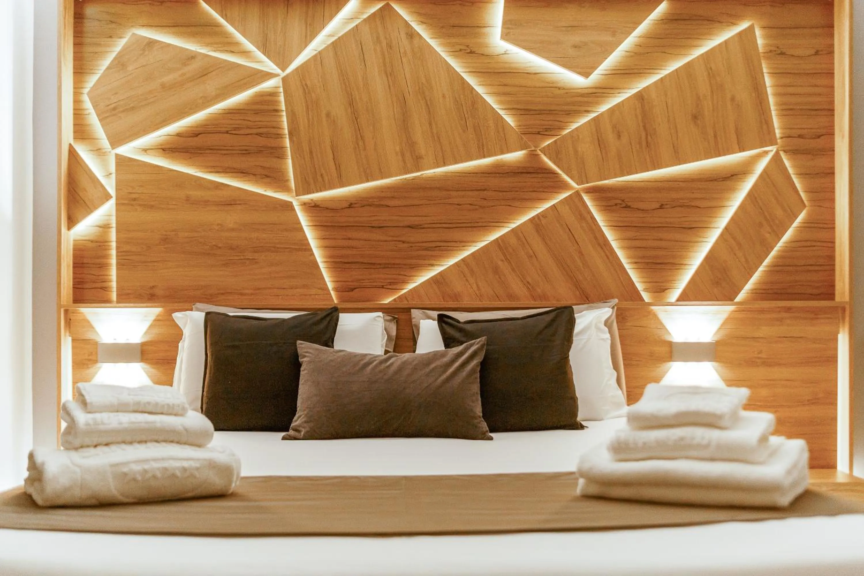 Bed in Sant'Angelo Suites