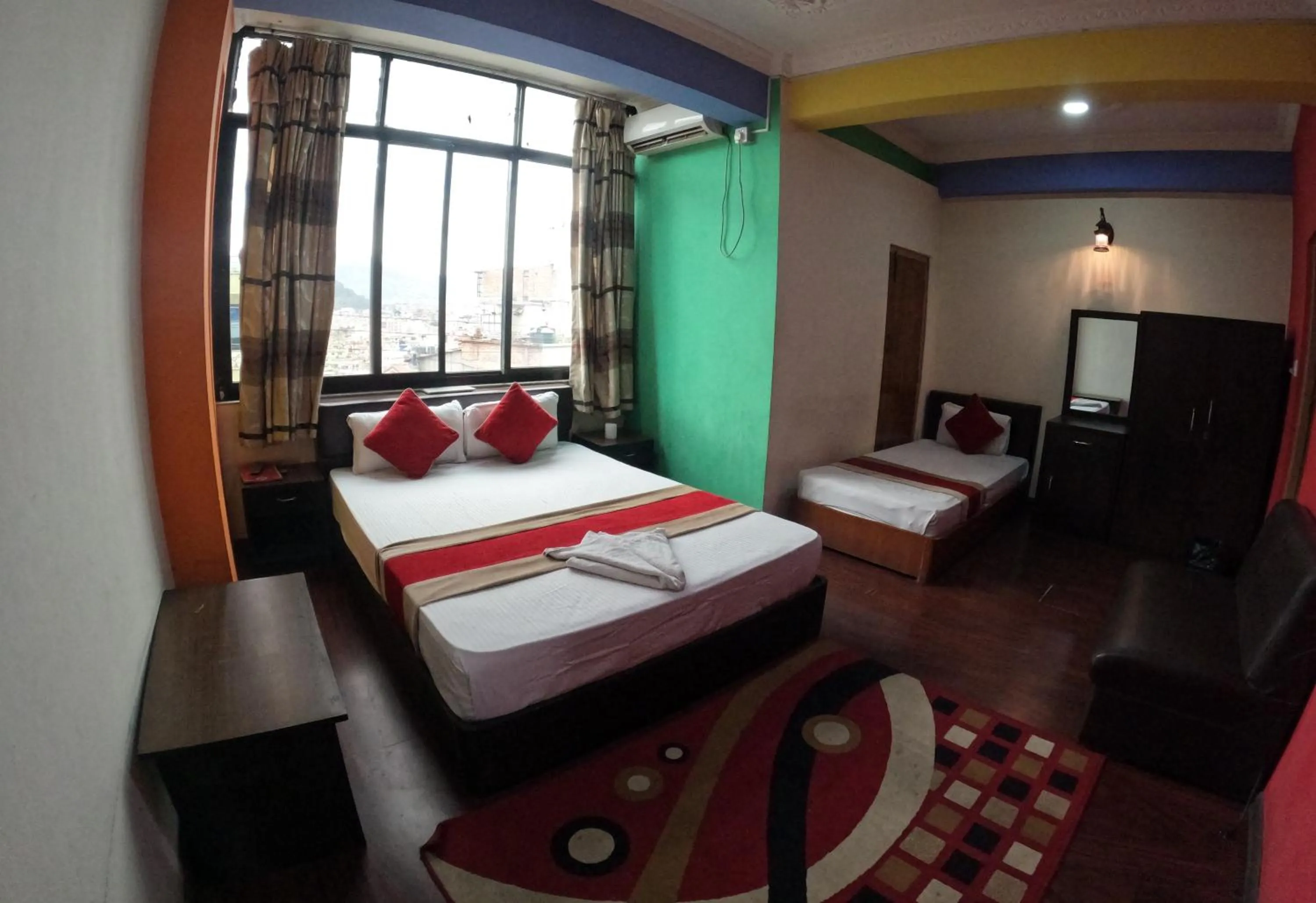 Bedroom, Bed in Hotel Om