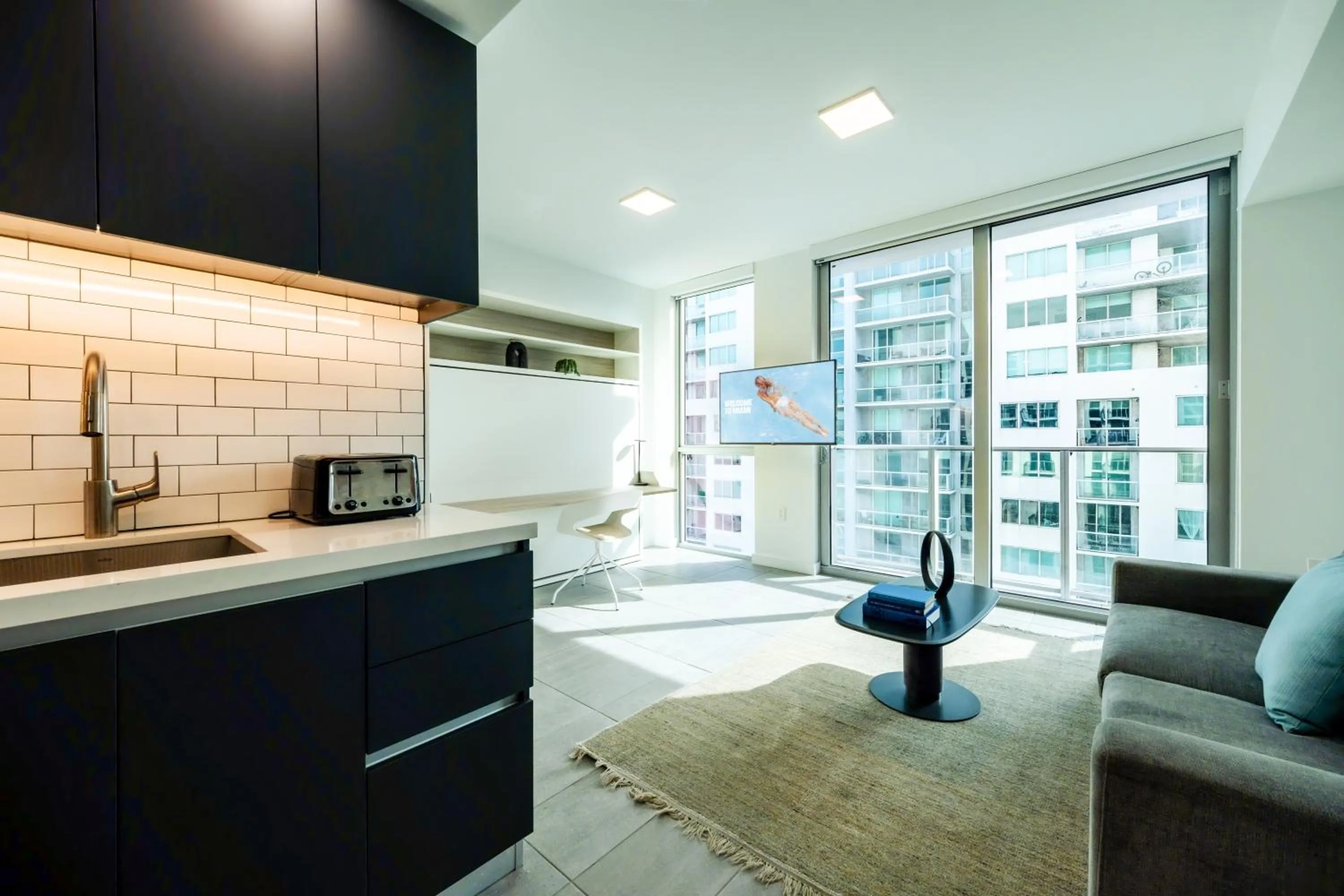 Living room in YOTELPAD Miami