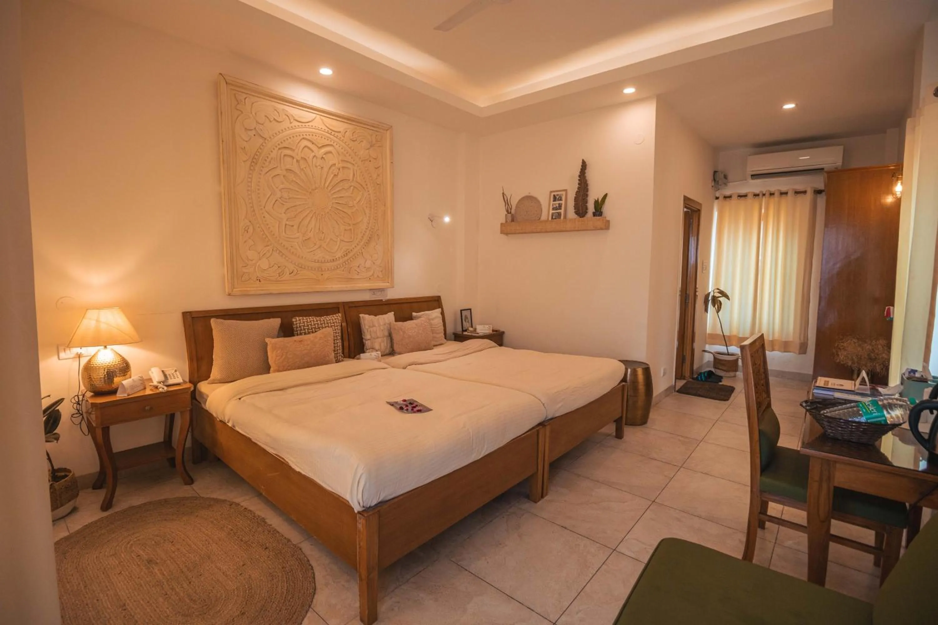 Photo of the whole room, Bed in Maharishi Ayurveda-Boutique Wellness Retreat