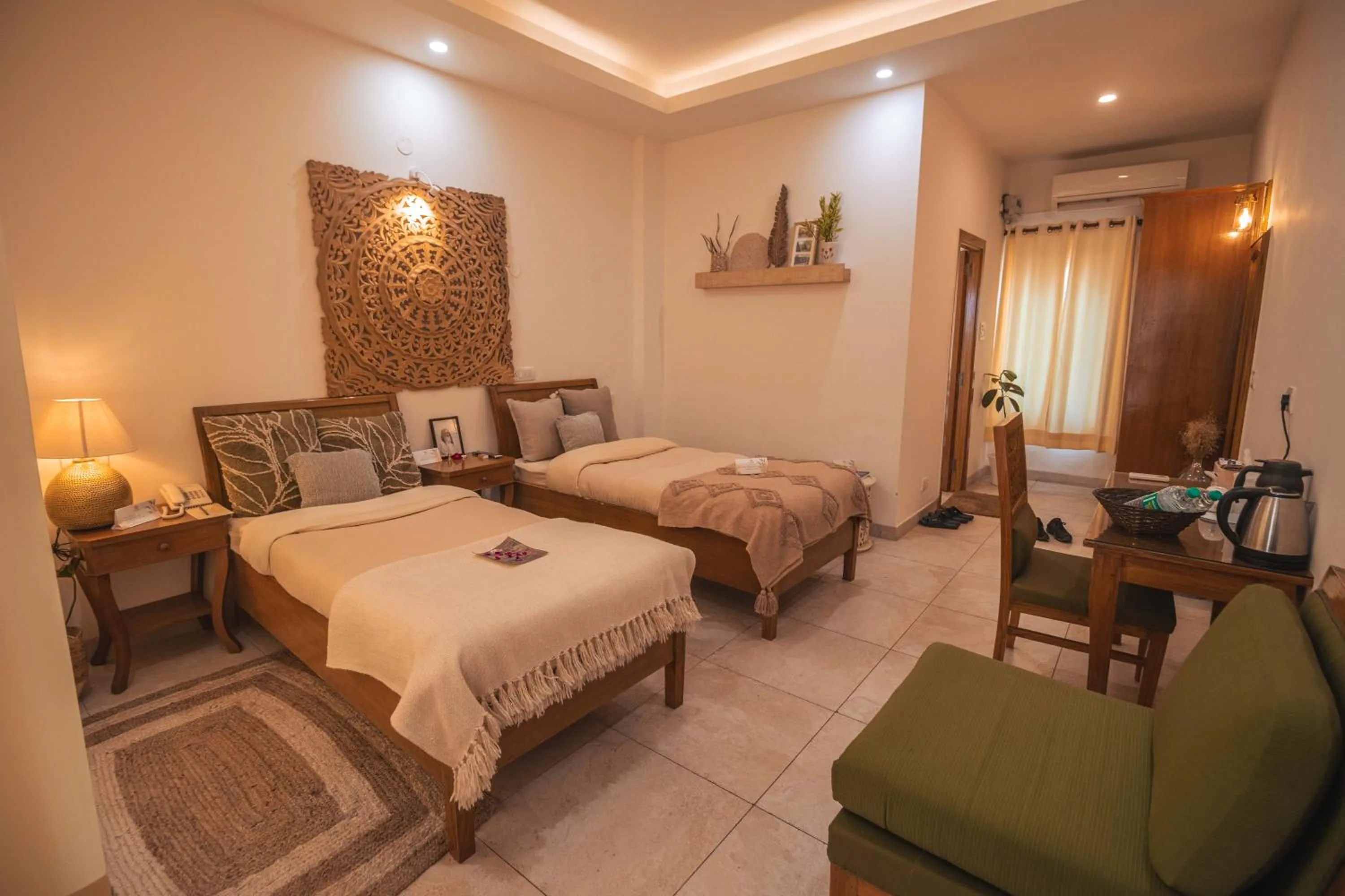 Photo of the whole room, Bed in Maharishi Ayurveda-Boutique Wellness Retreat