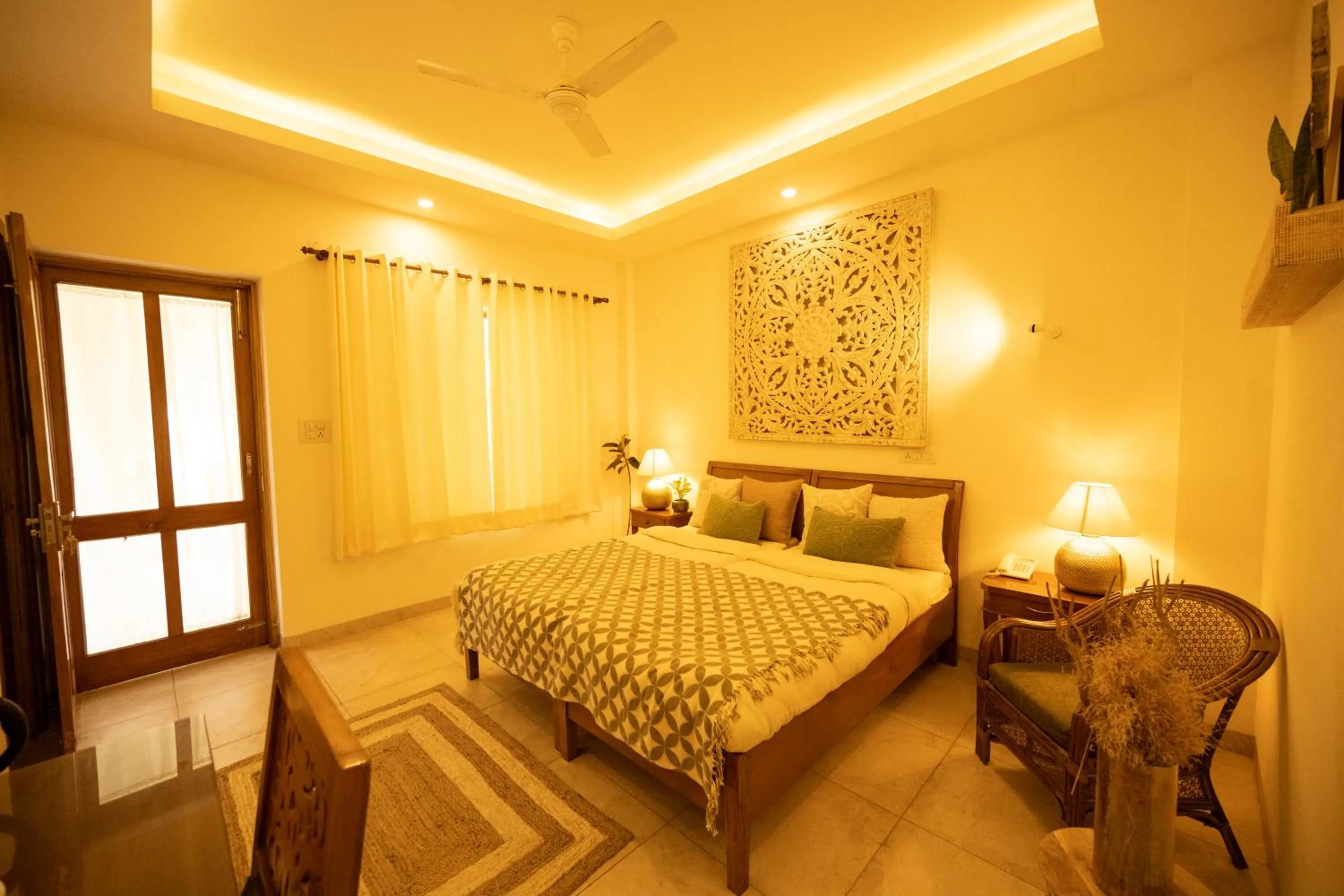 Photo of the whole room, Bed in Maharishi Ayurveda-Boutique Wellness Retreat