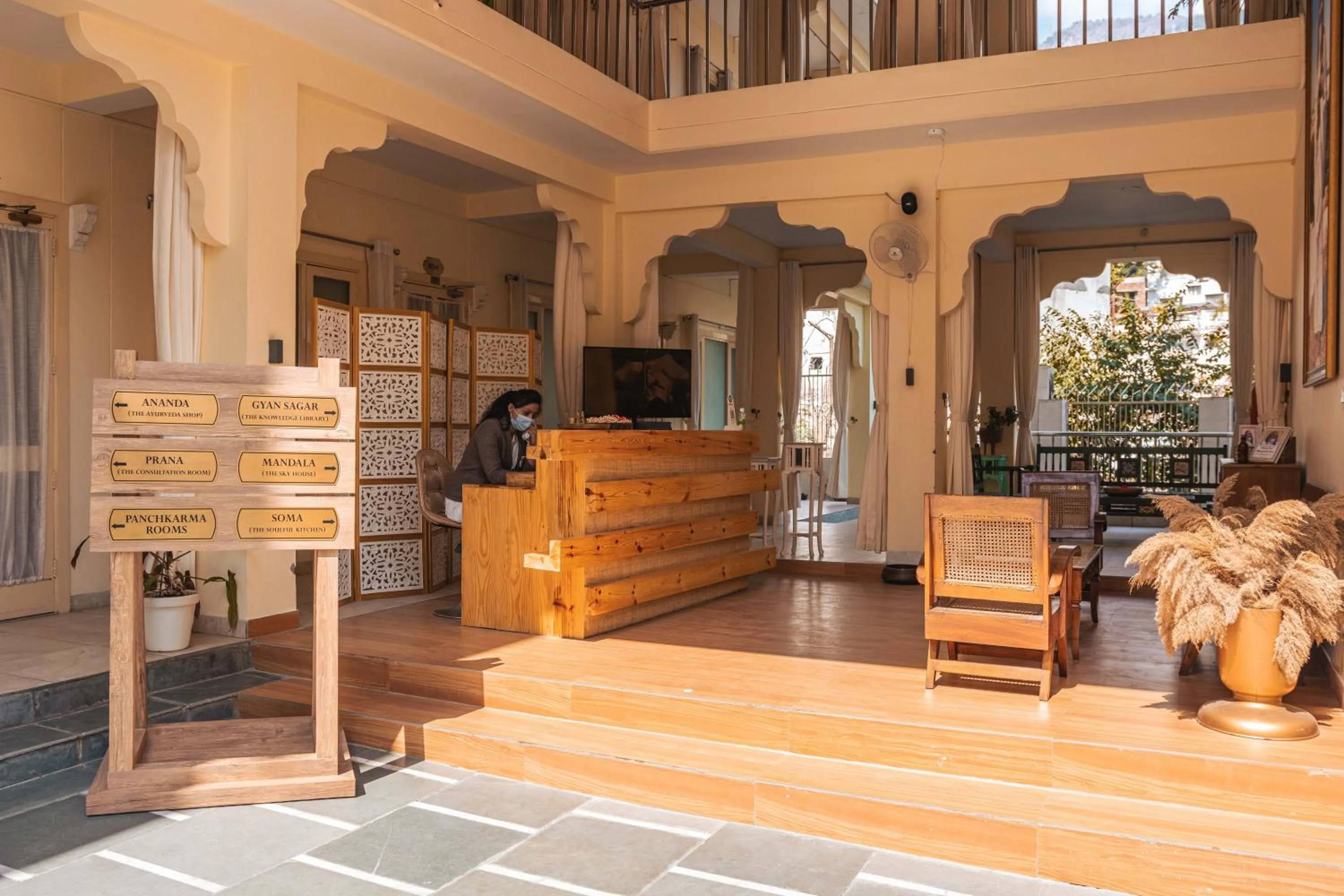 Lobby or reception in Maharishi Ayurveda-Boutique Wellness Retreat