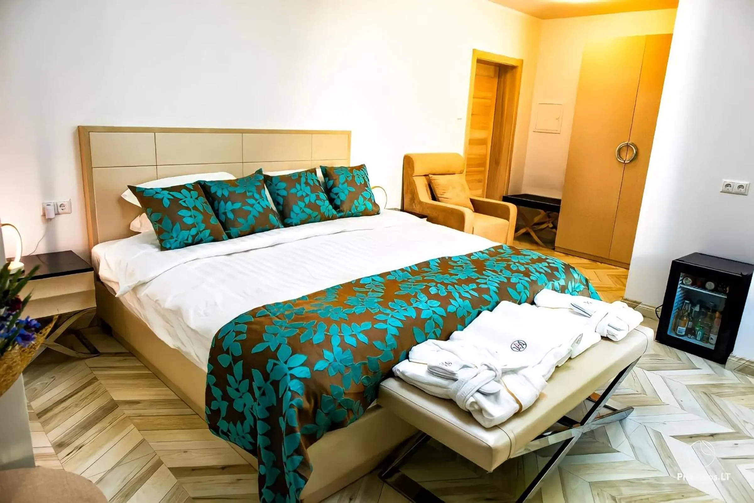 Bed in AVE MEDICA Apartments & SPA