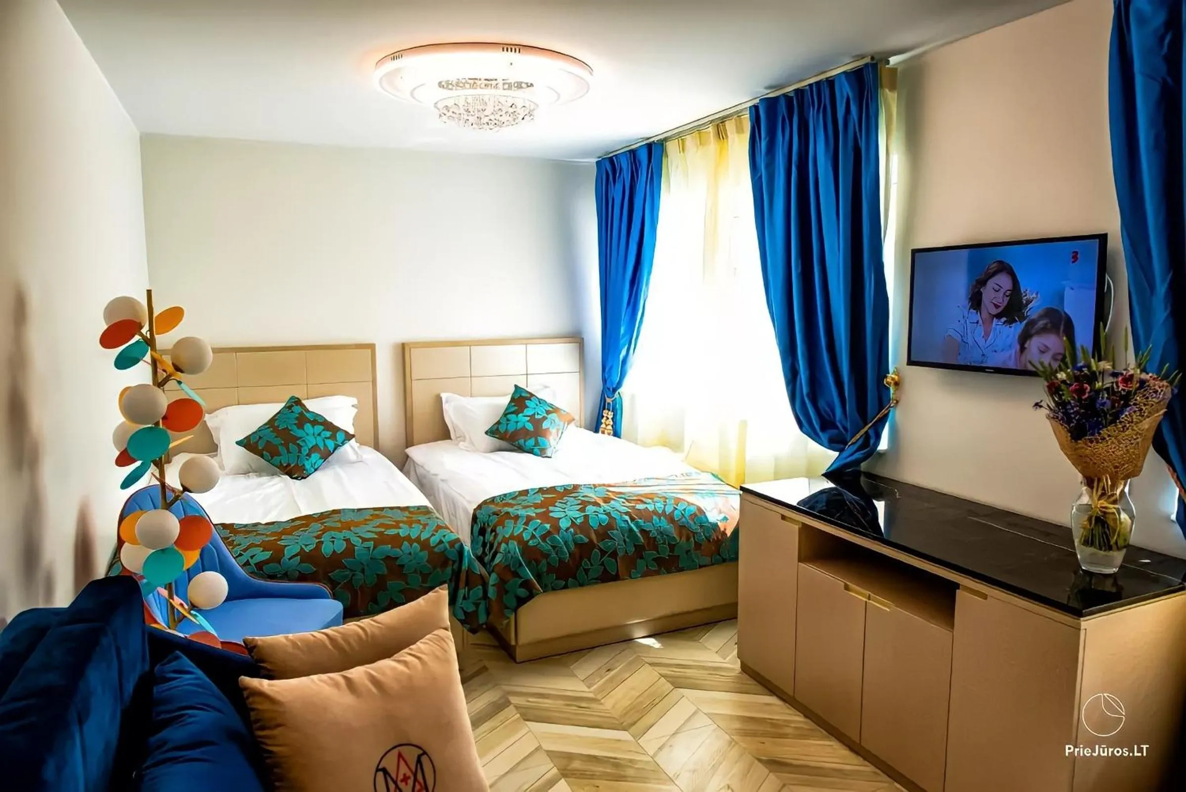 Bed in AVE MEDICA Apartments & SPA