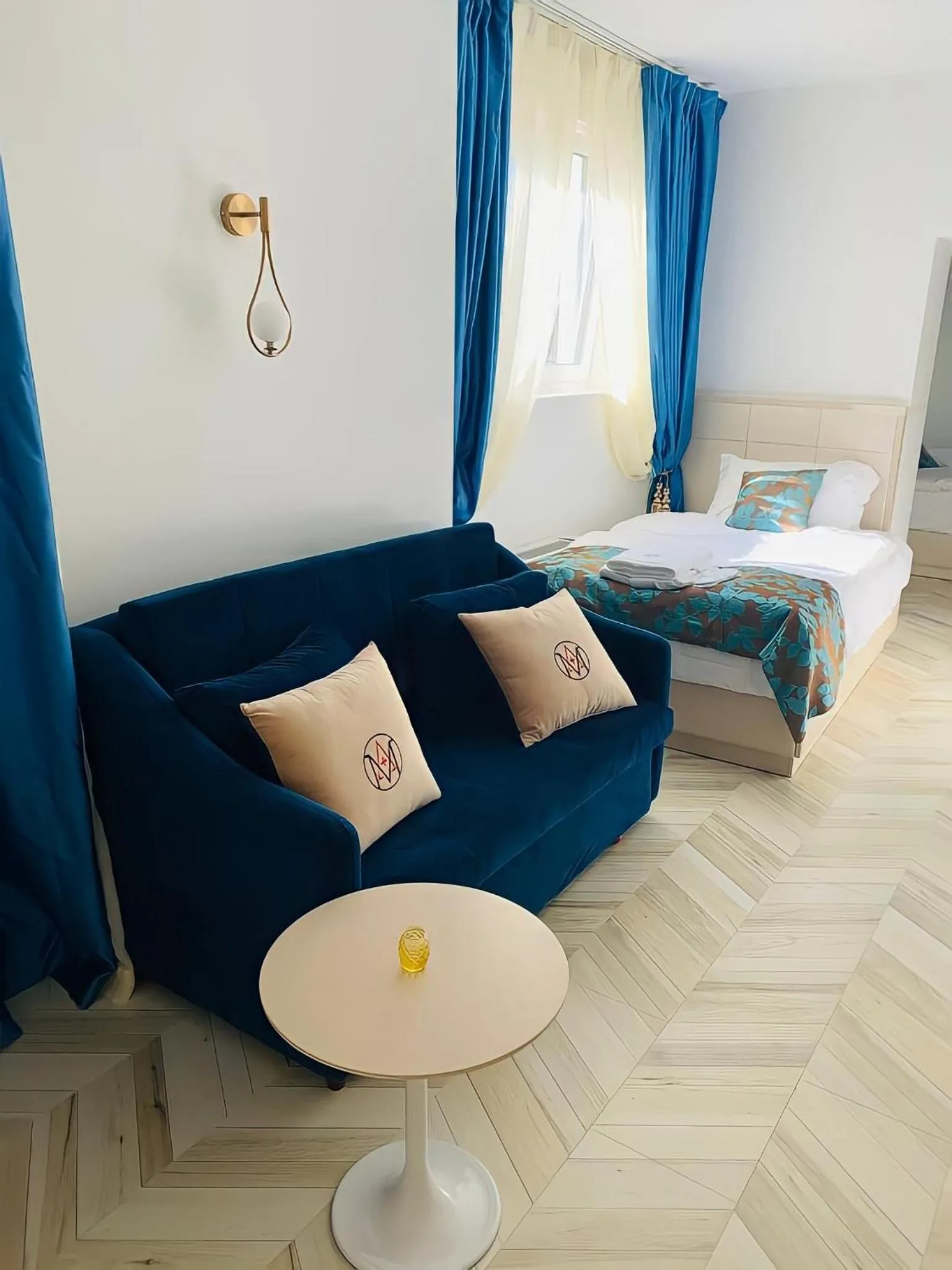 Bed in AVE MEDICA Apartments & SPA