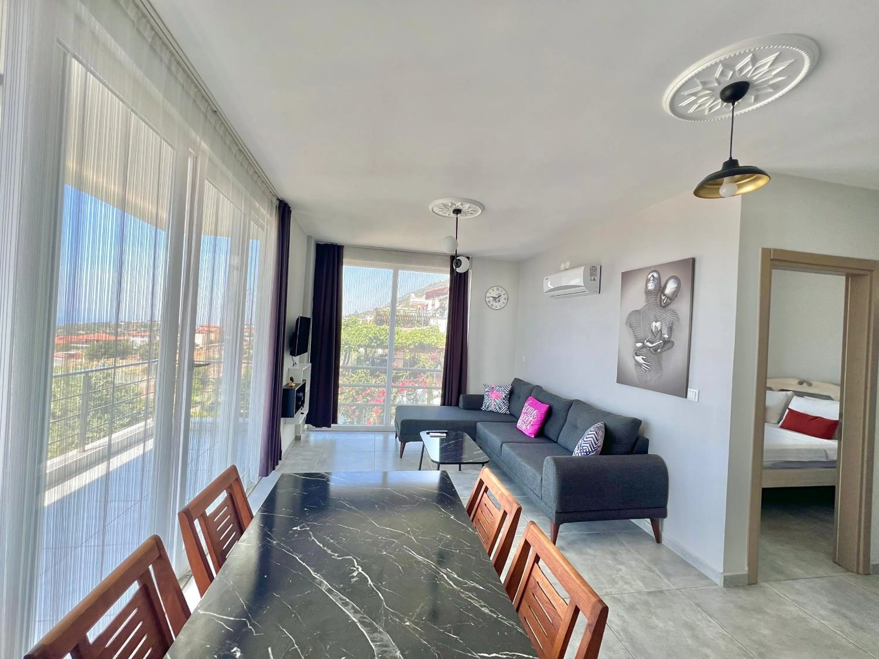 Living room, Bed in Just Dream Suites