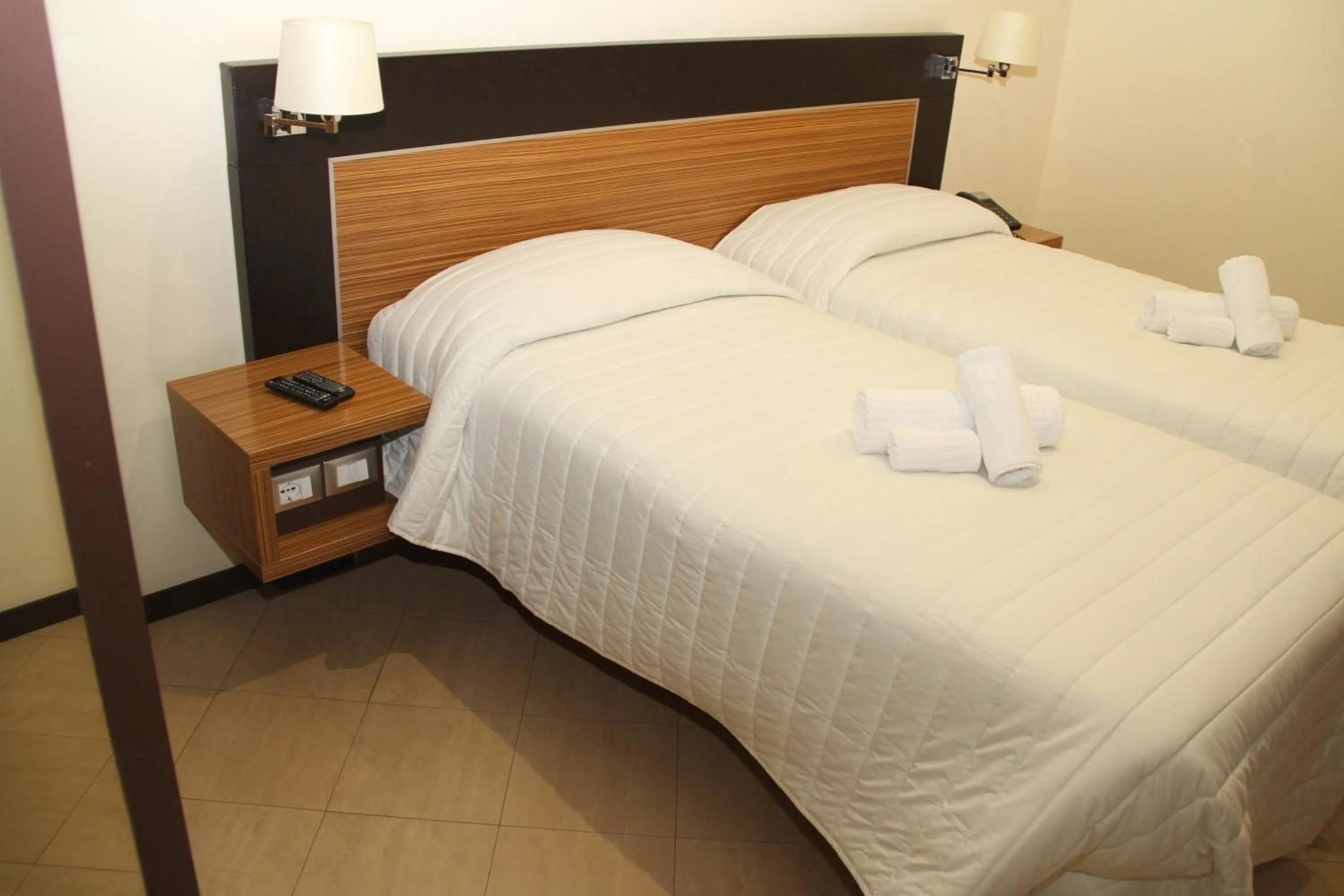 Bed in Villa Adriana Hotel