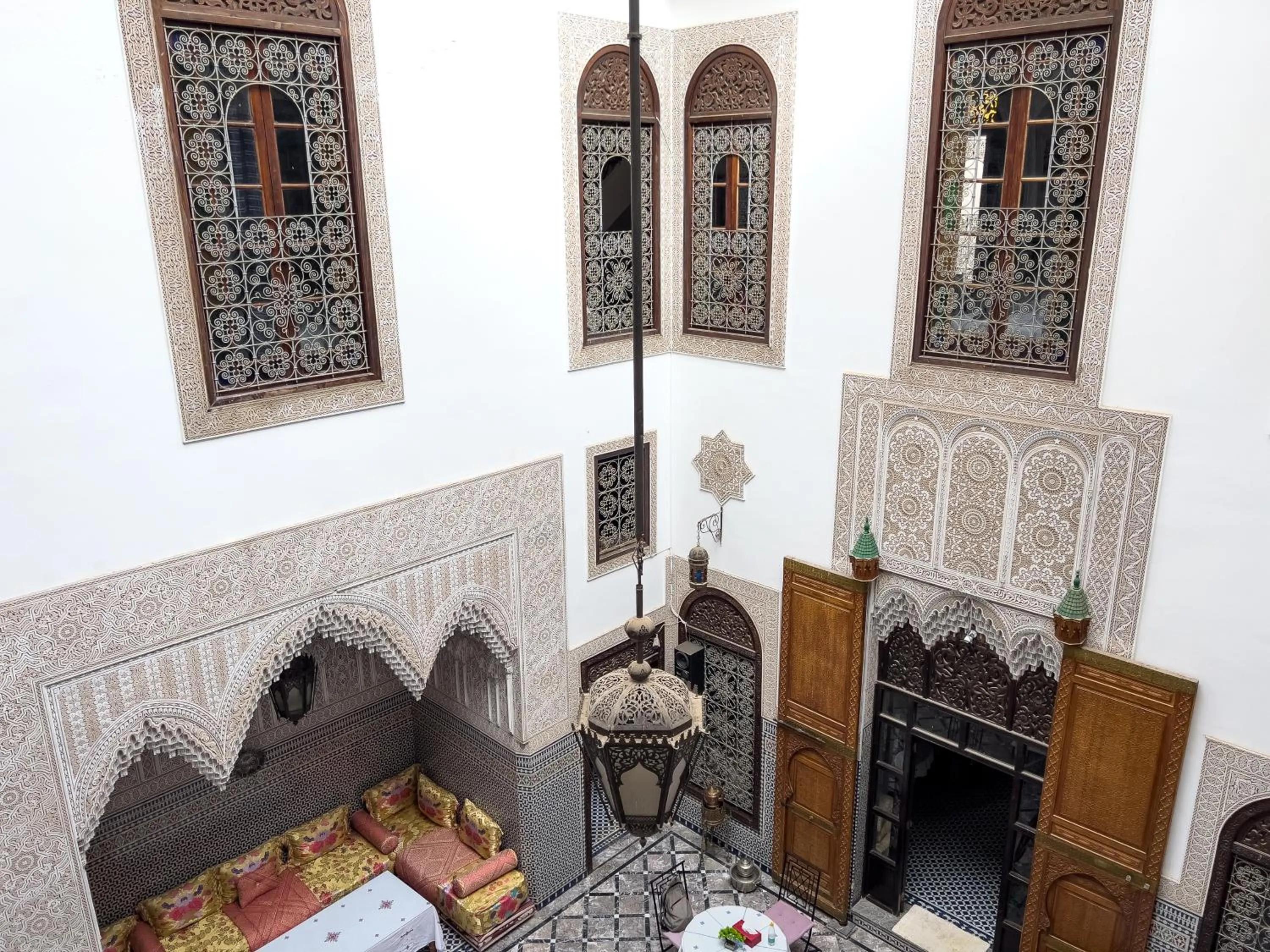 Living room in Riad Pacha Palace