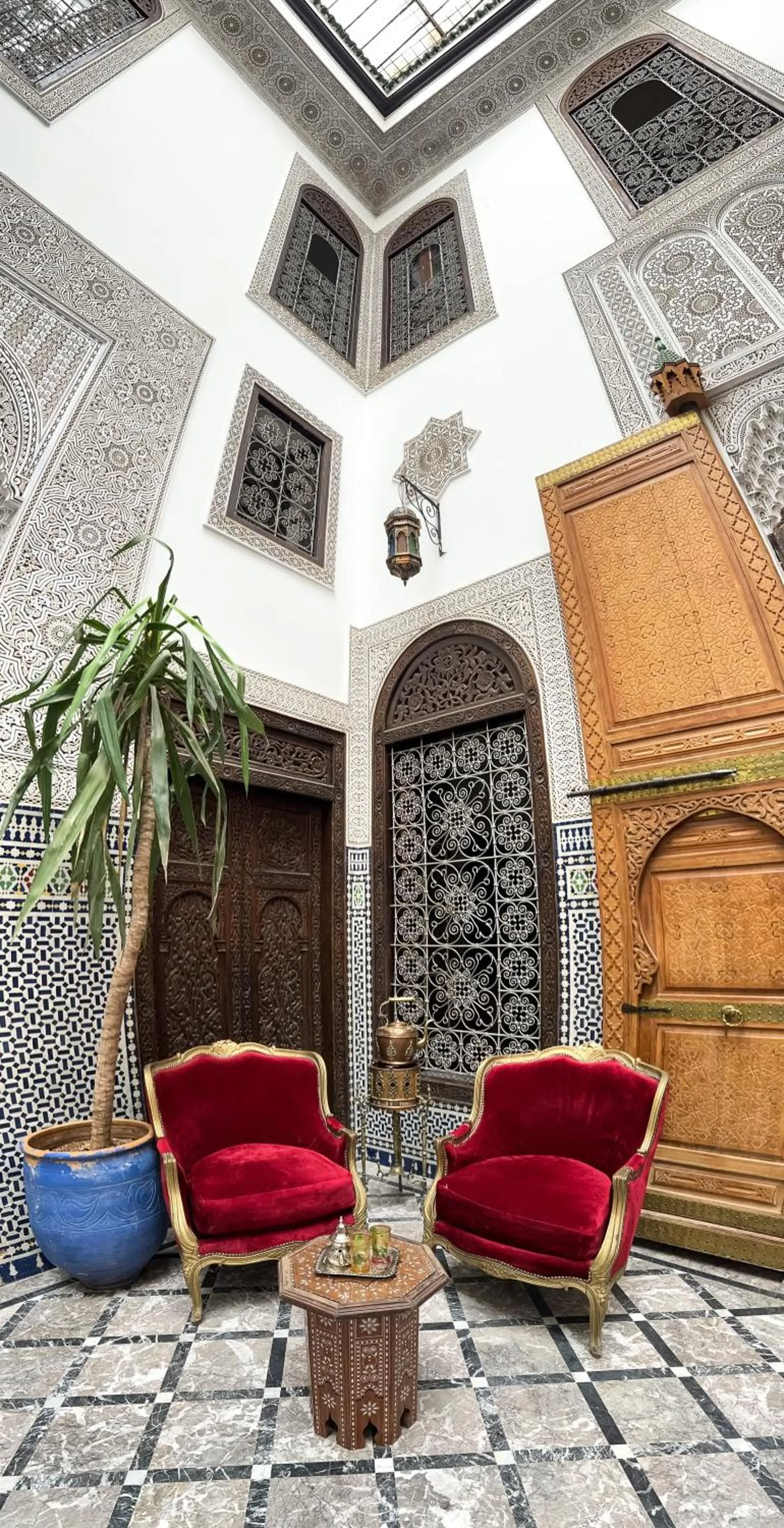 Living room in Riad Pacha Palace