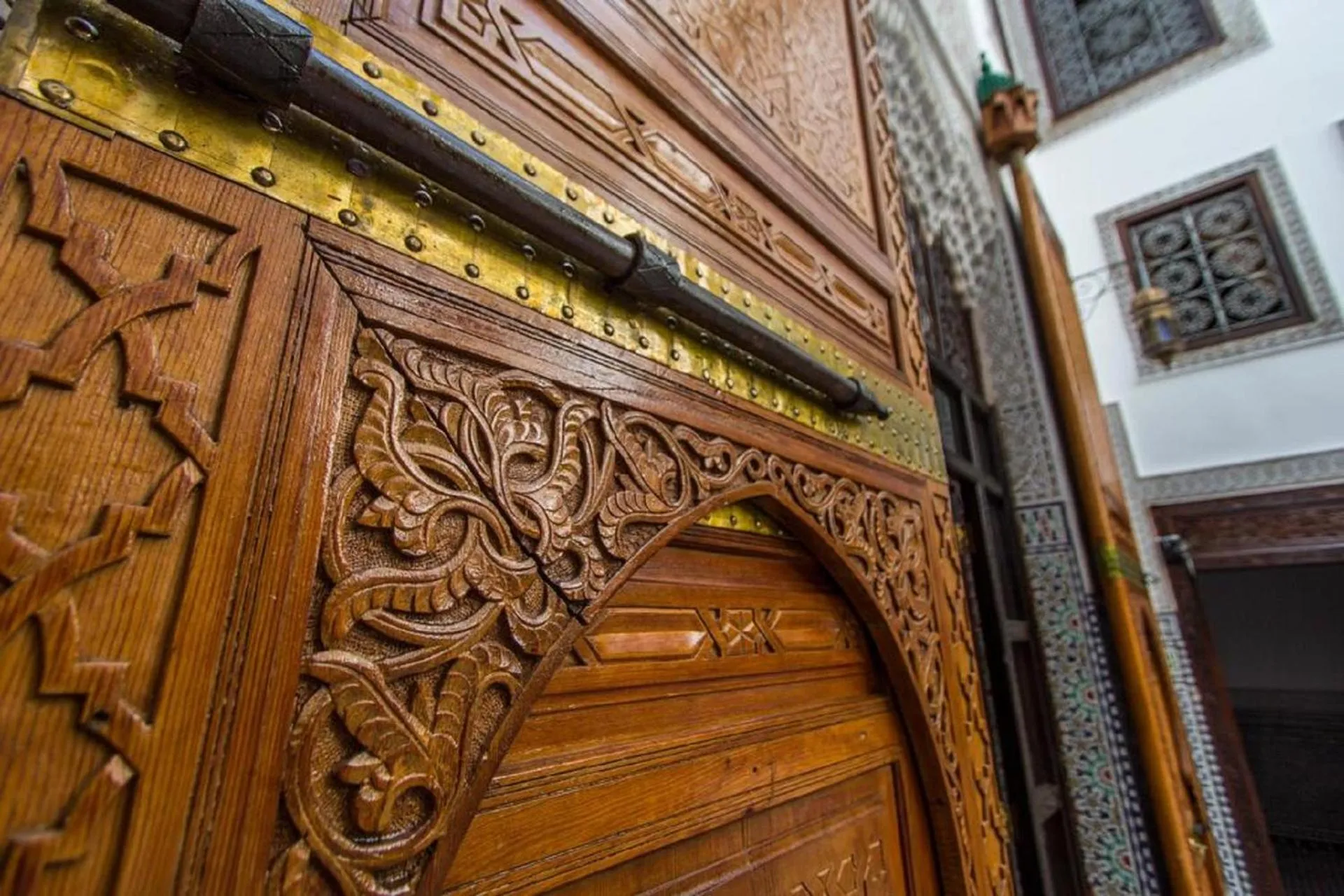 Decorative detail in Riad Pacha Palace
