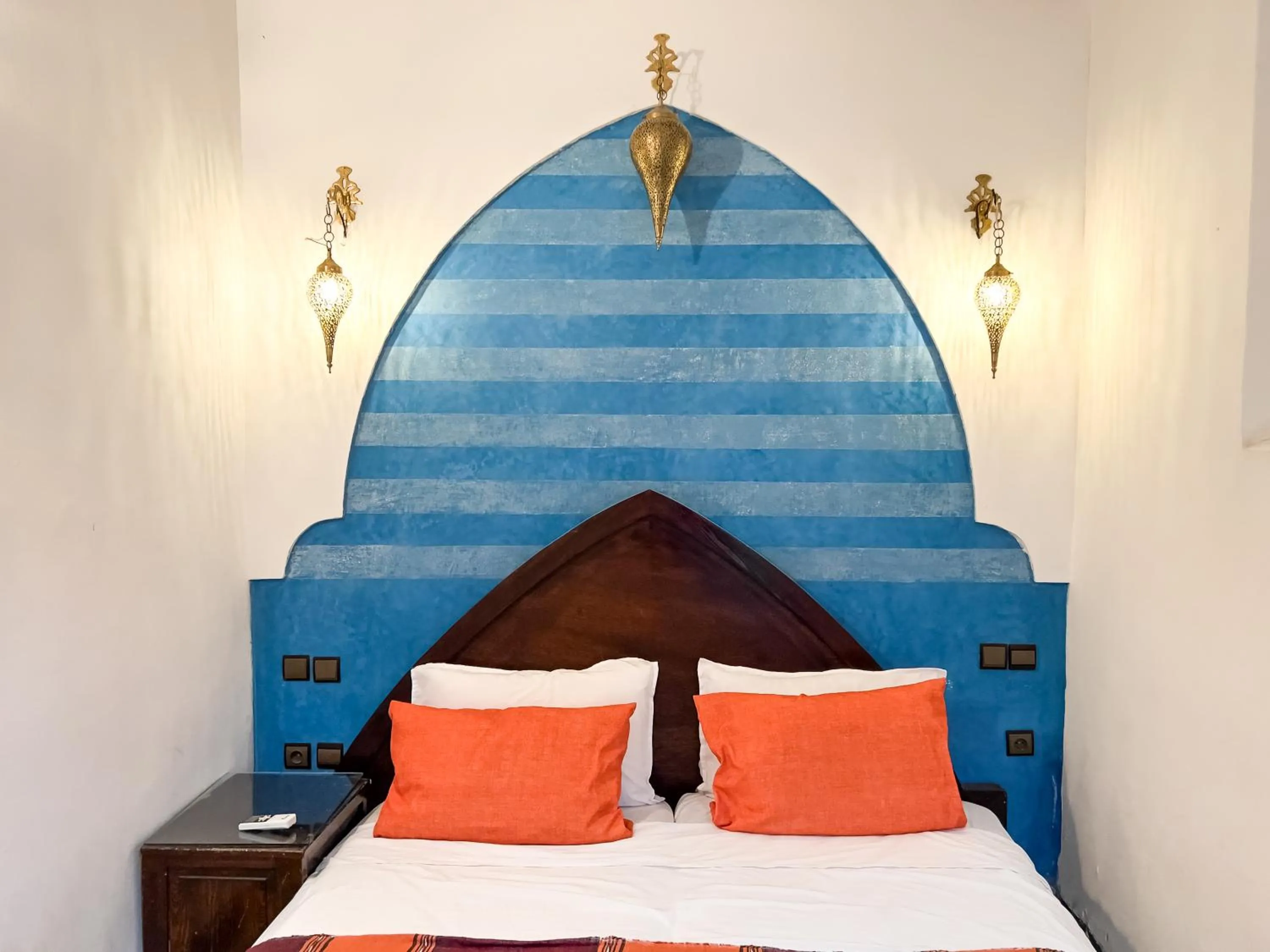 Bed in Riad Pacha Palace