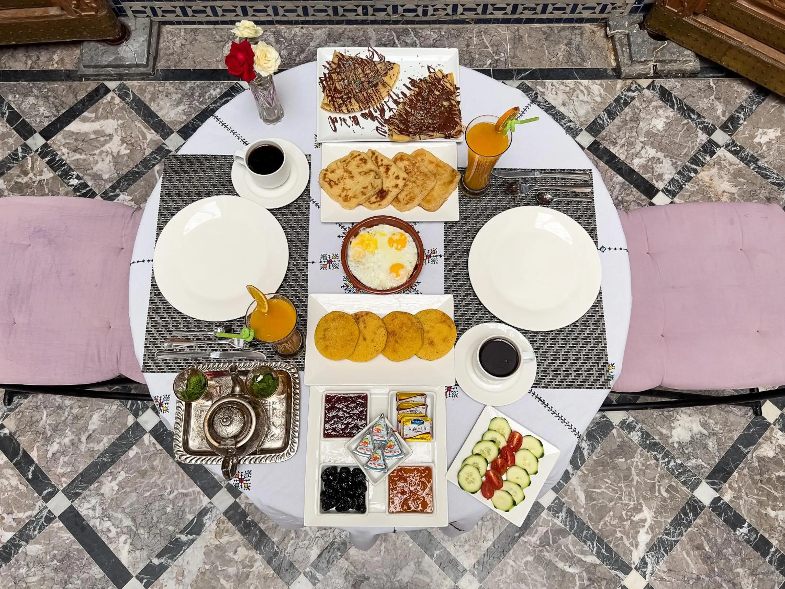 Food in Riad Pacha Palace