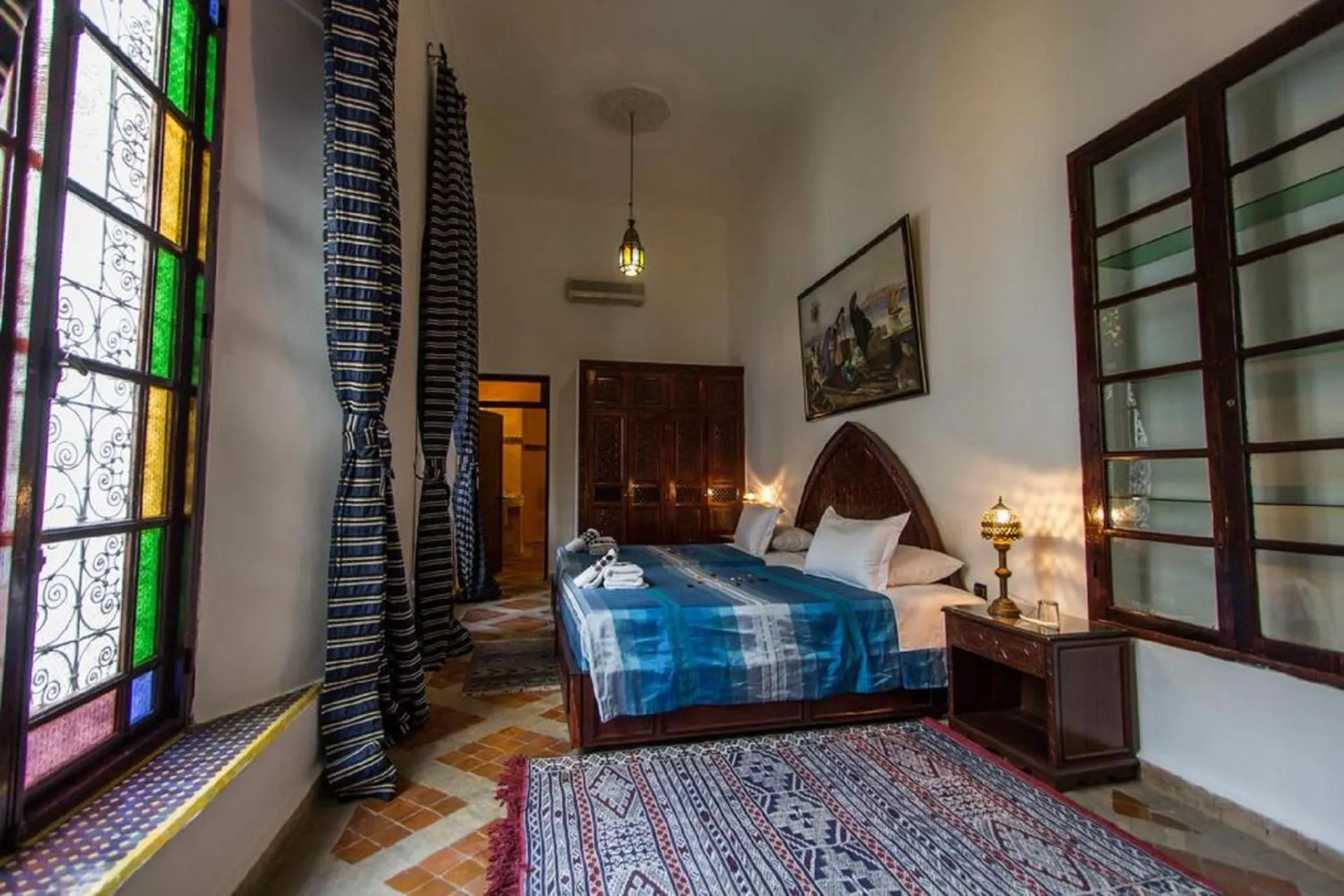 Living room, Bed in Riad Pacha Palace