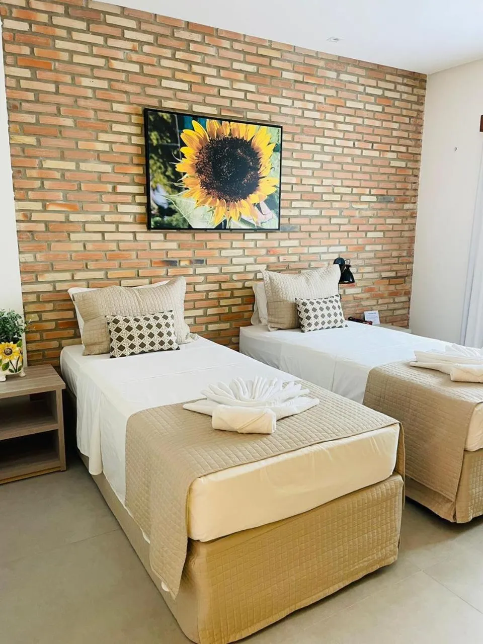 Bed in Pousada das Flores