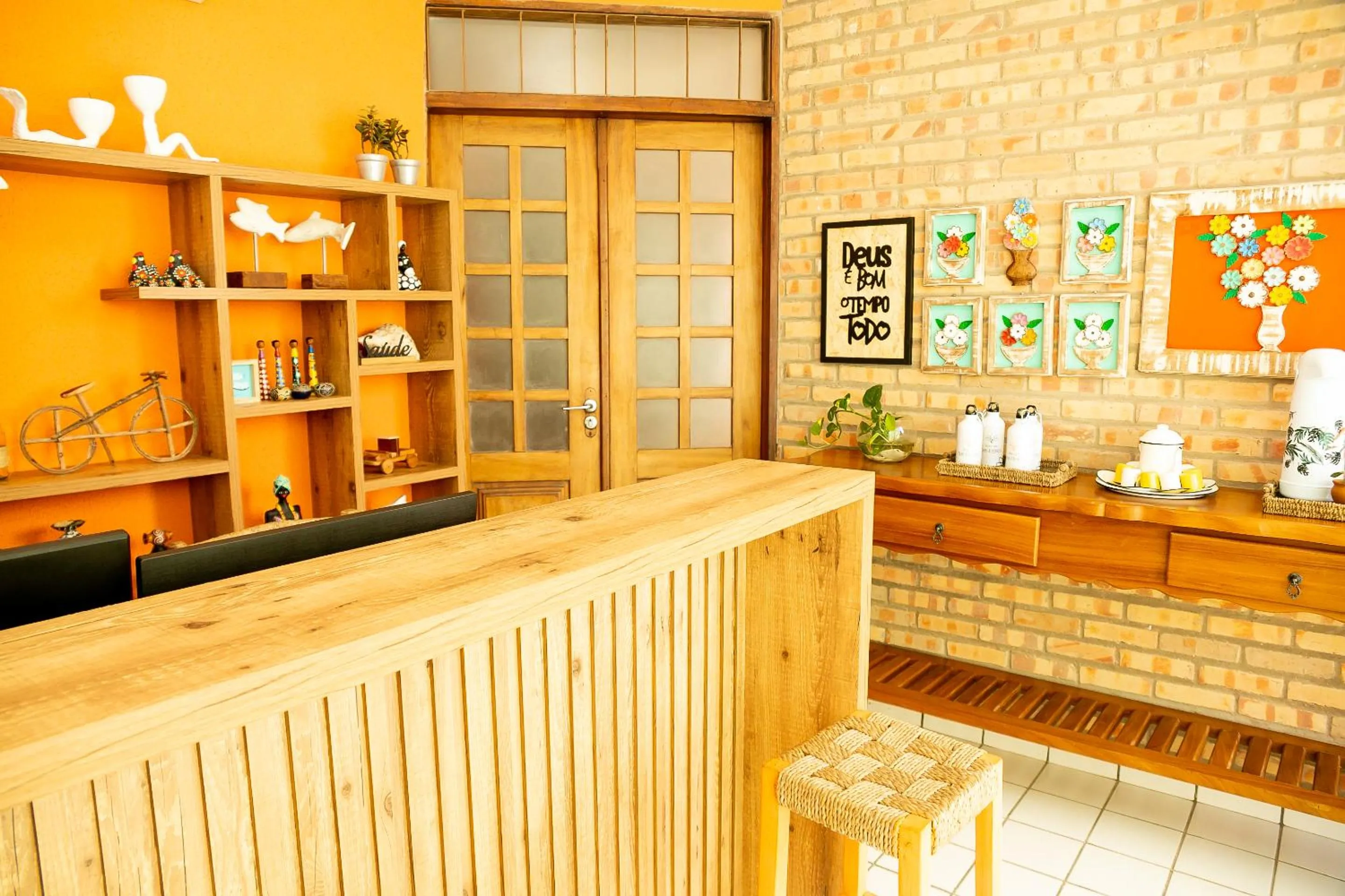 Lobby or reception in Pousada das Flores