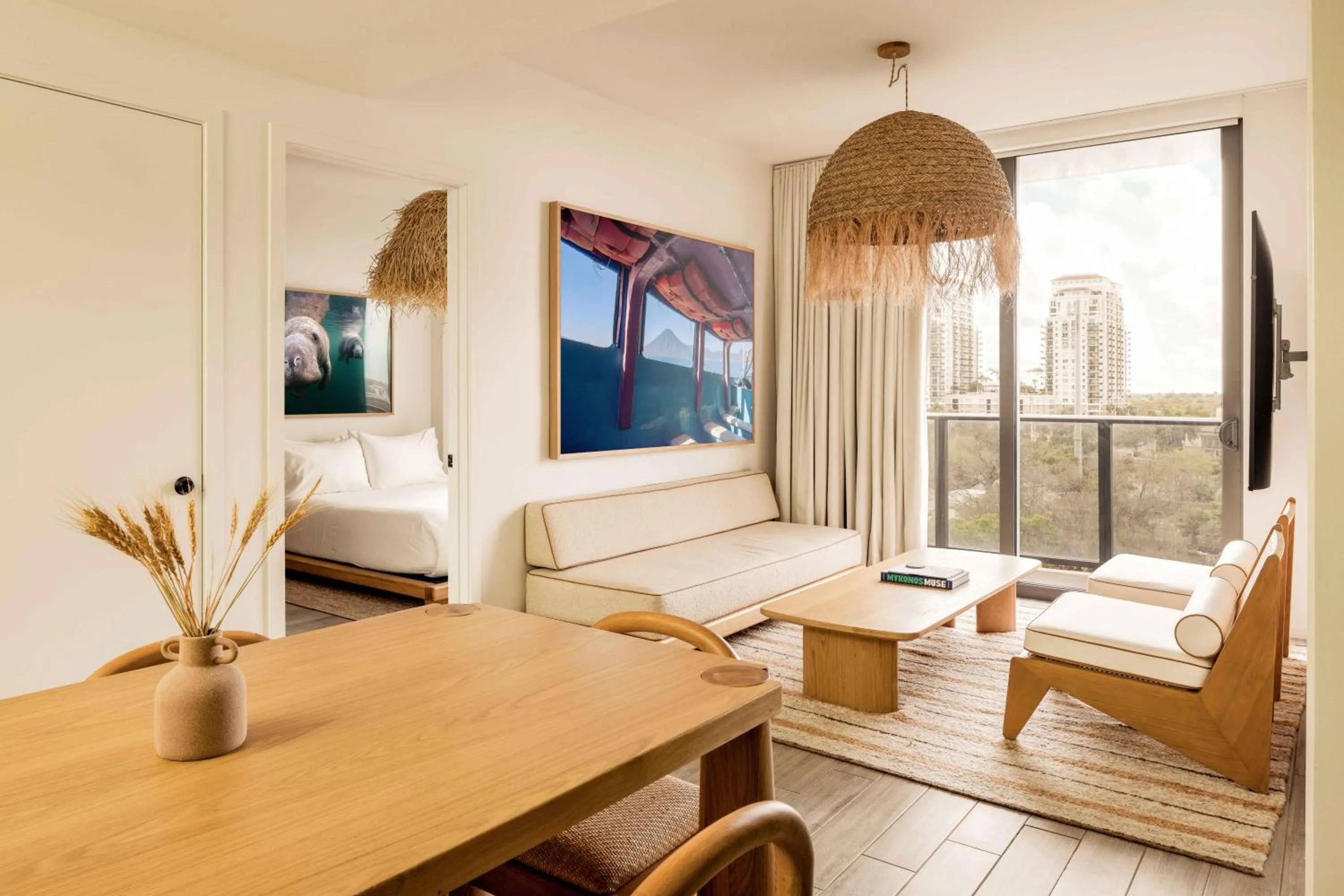 Living room, Bed in Sonder at Riverwalk