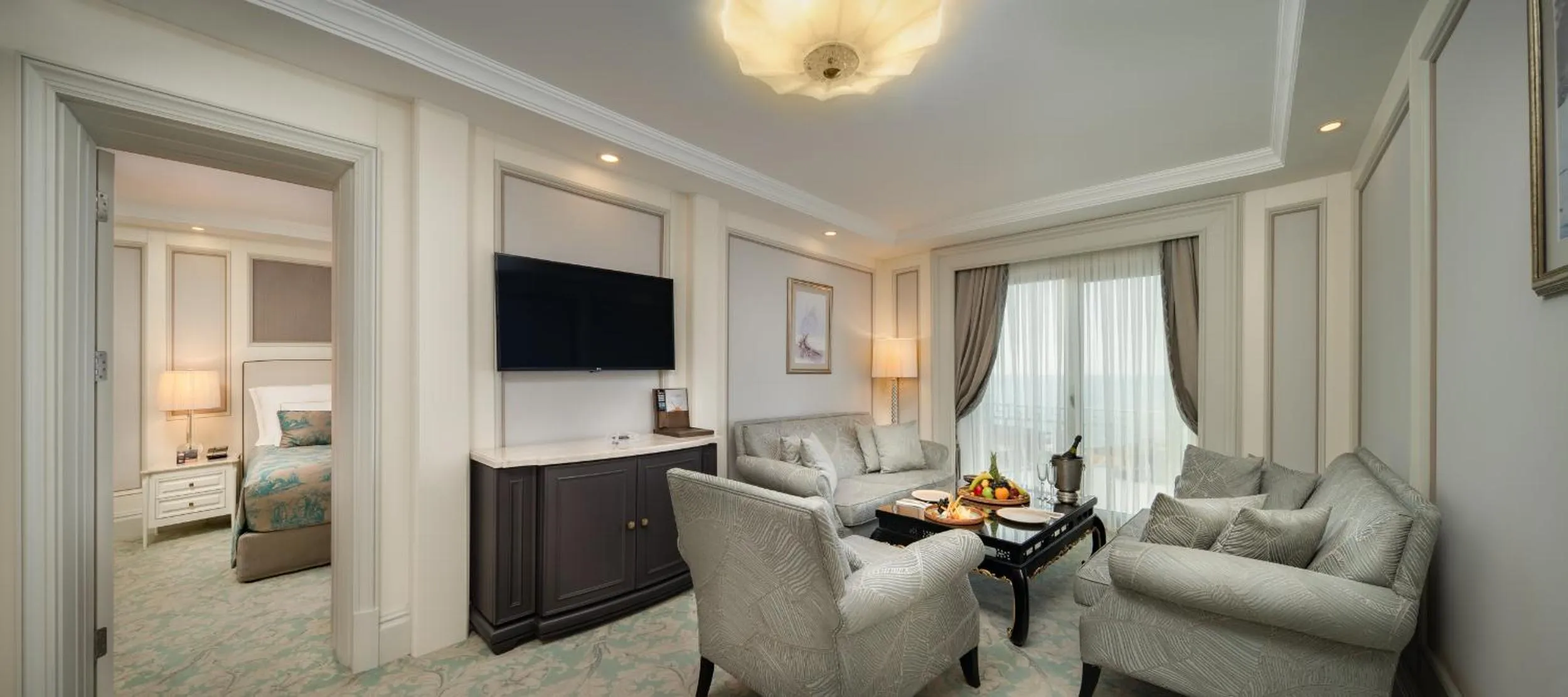 Seating area in Les Ambassadeurs Hotel Casino&Marina