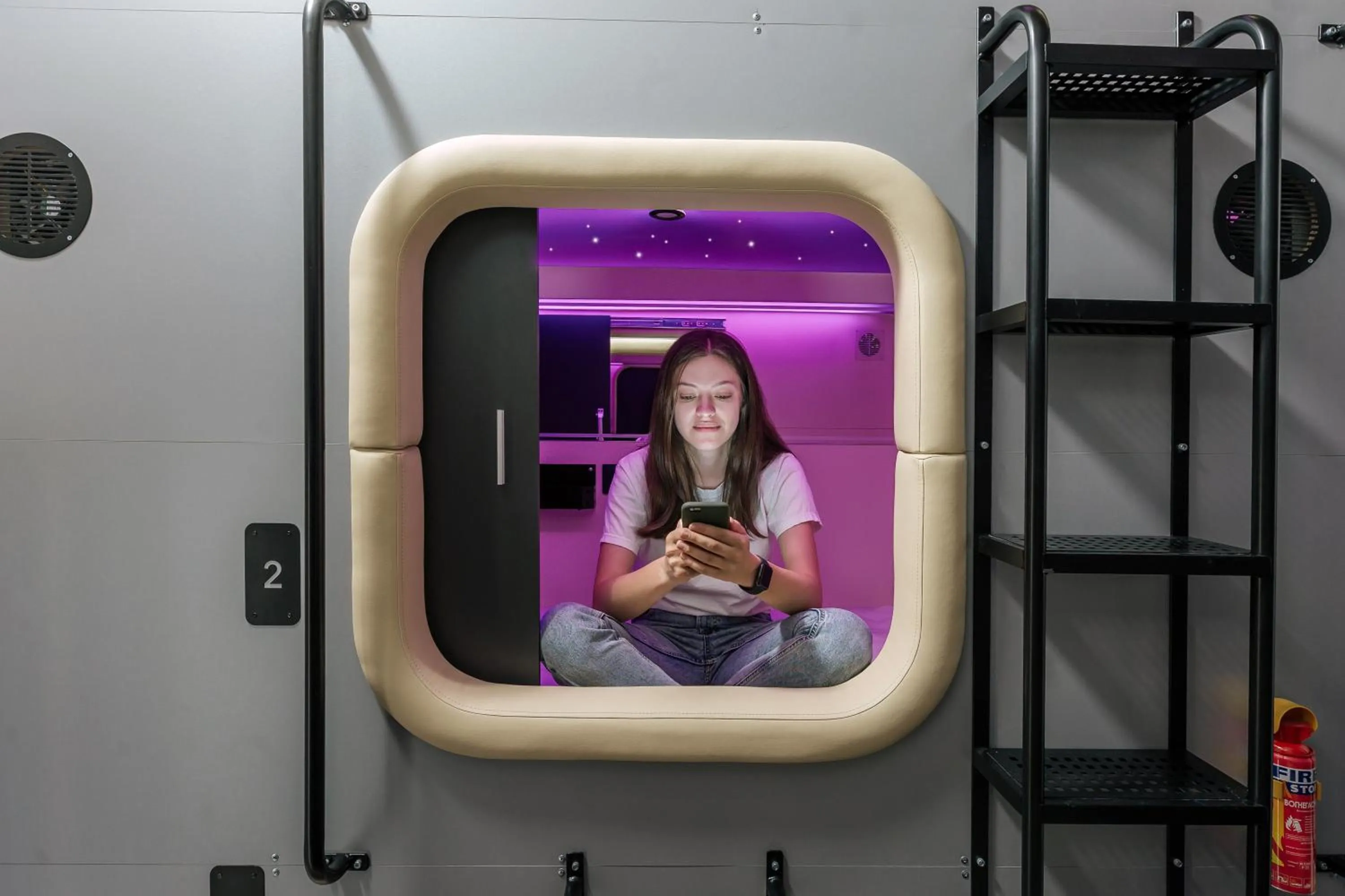 Bedroom in Capsule Hotel Constellation 89