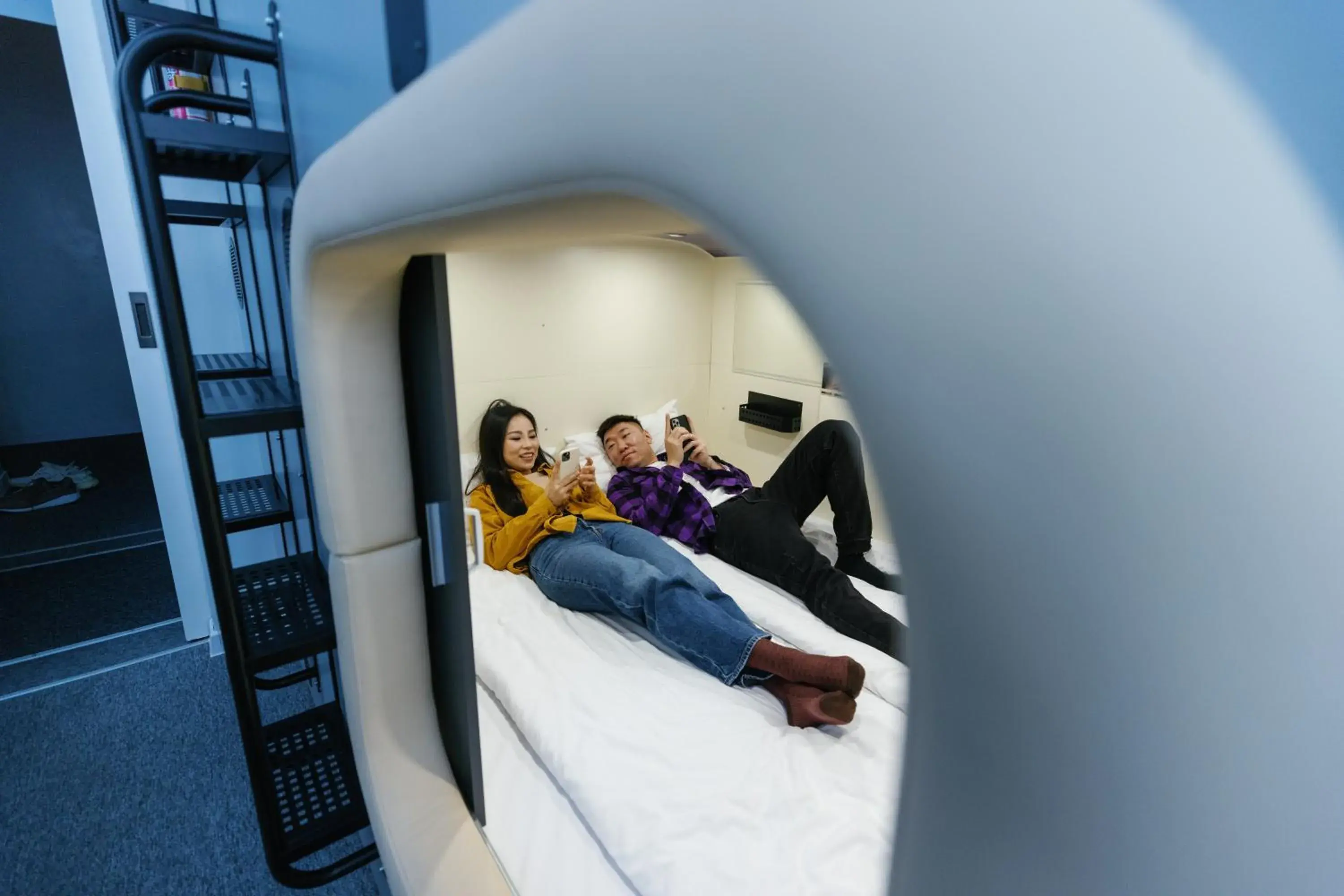 Double Bed Capsule in Capsule Hotel Constellation 89 Double Bed Capsule in Capsule Hotel Constellation 89