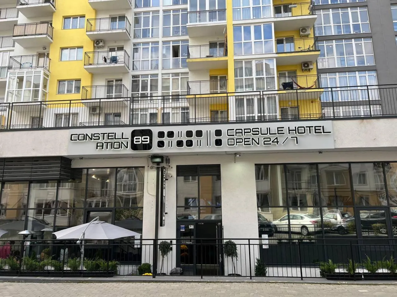 Facade/entrance in Capsule Hotel Constellation 89