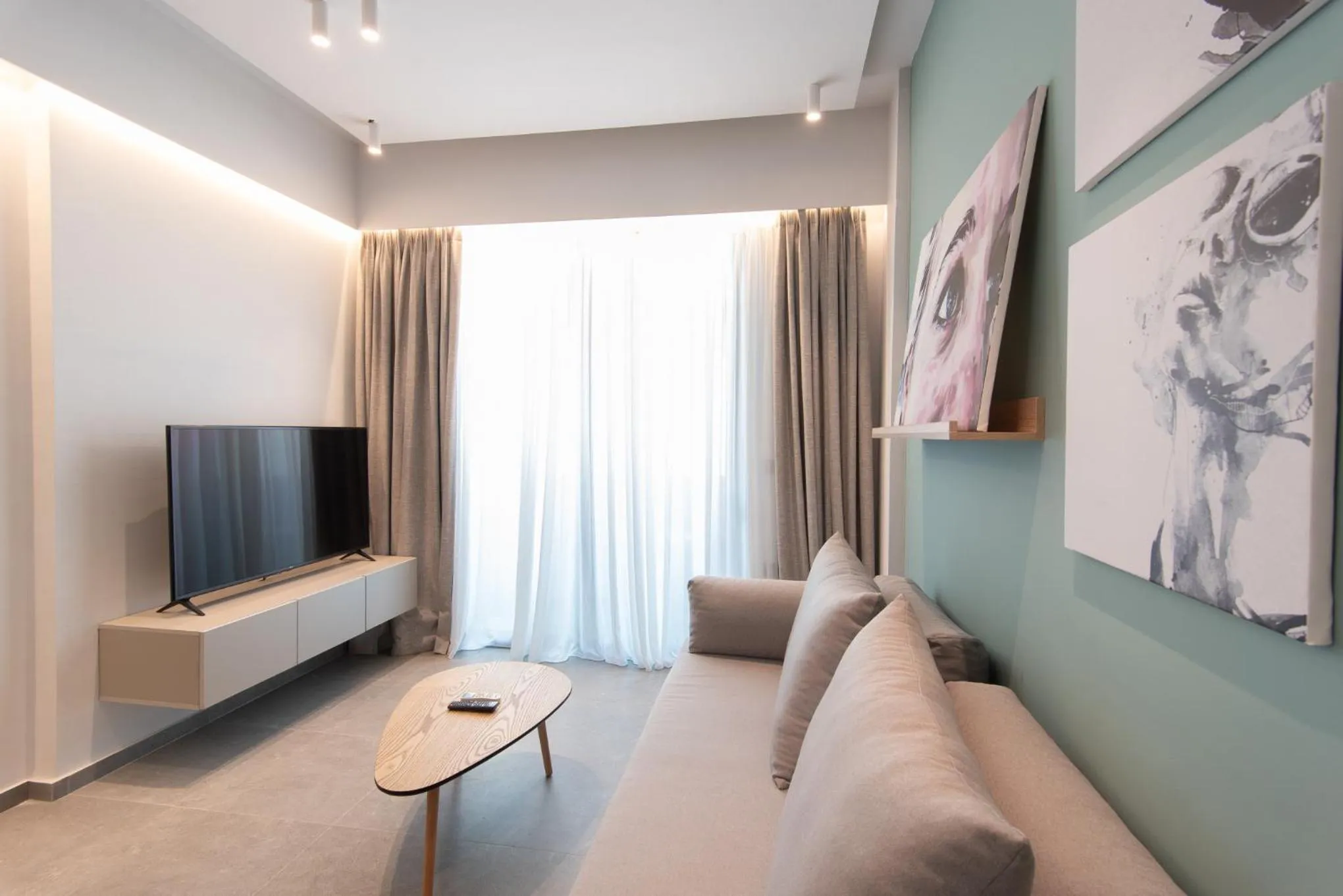 Living room in The Residences Kalamata