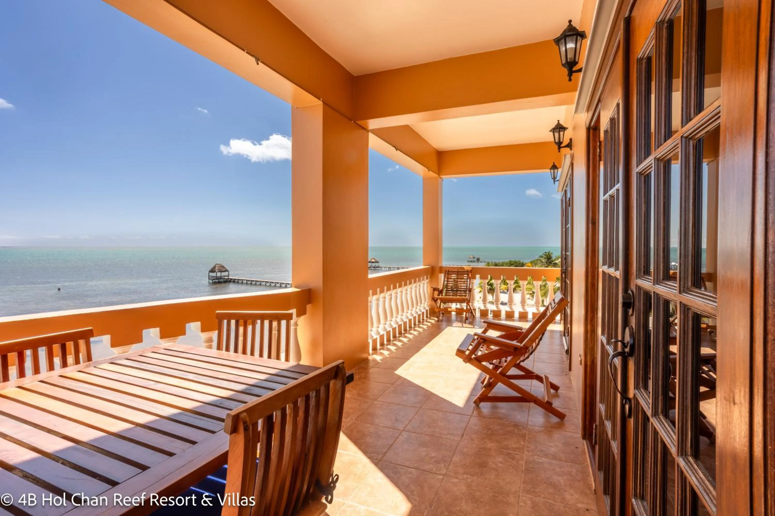 Patio in Hol Chan Reef Resort & Villas