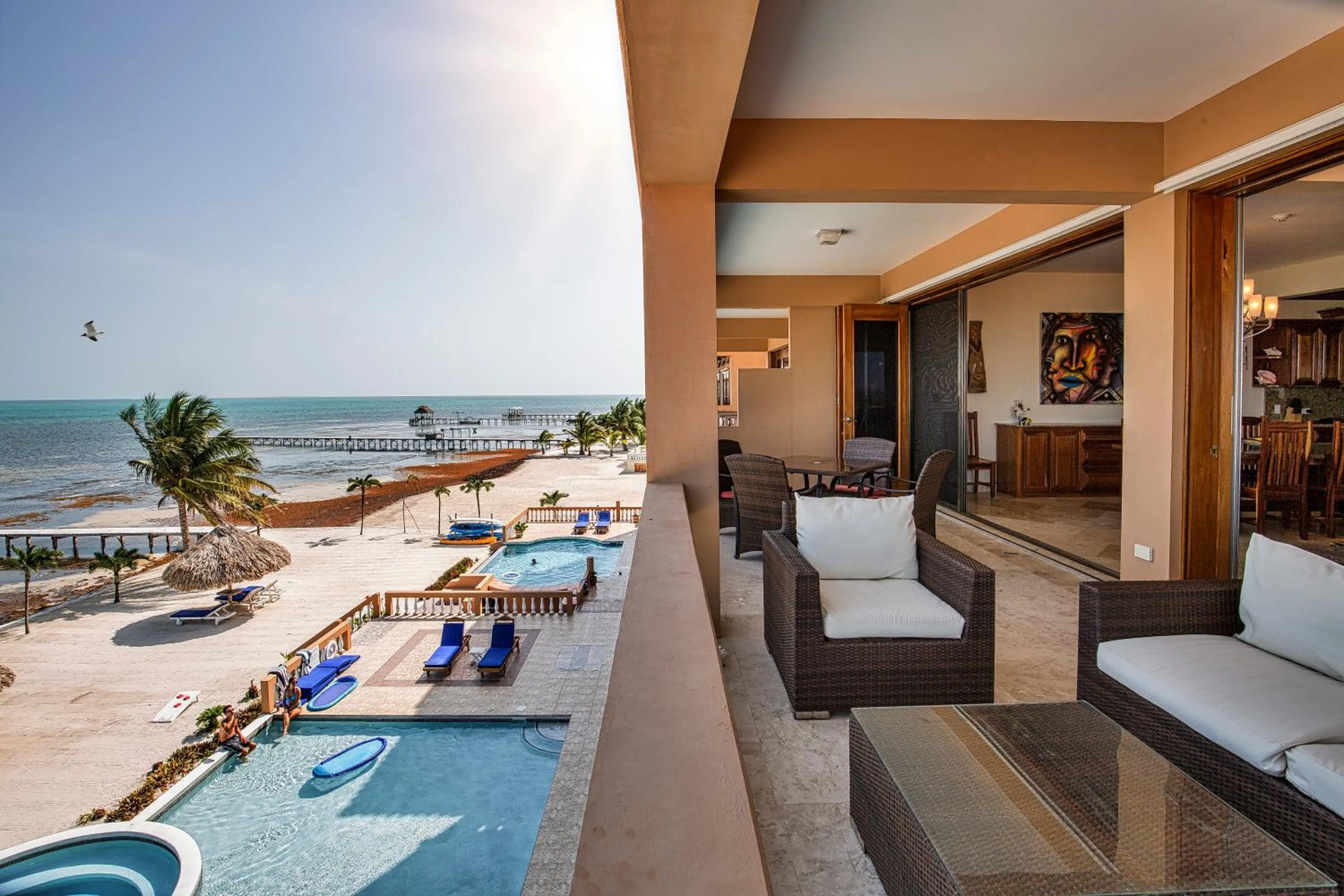 Pool view in Hol Chan Reef Resort & Villas