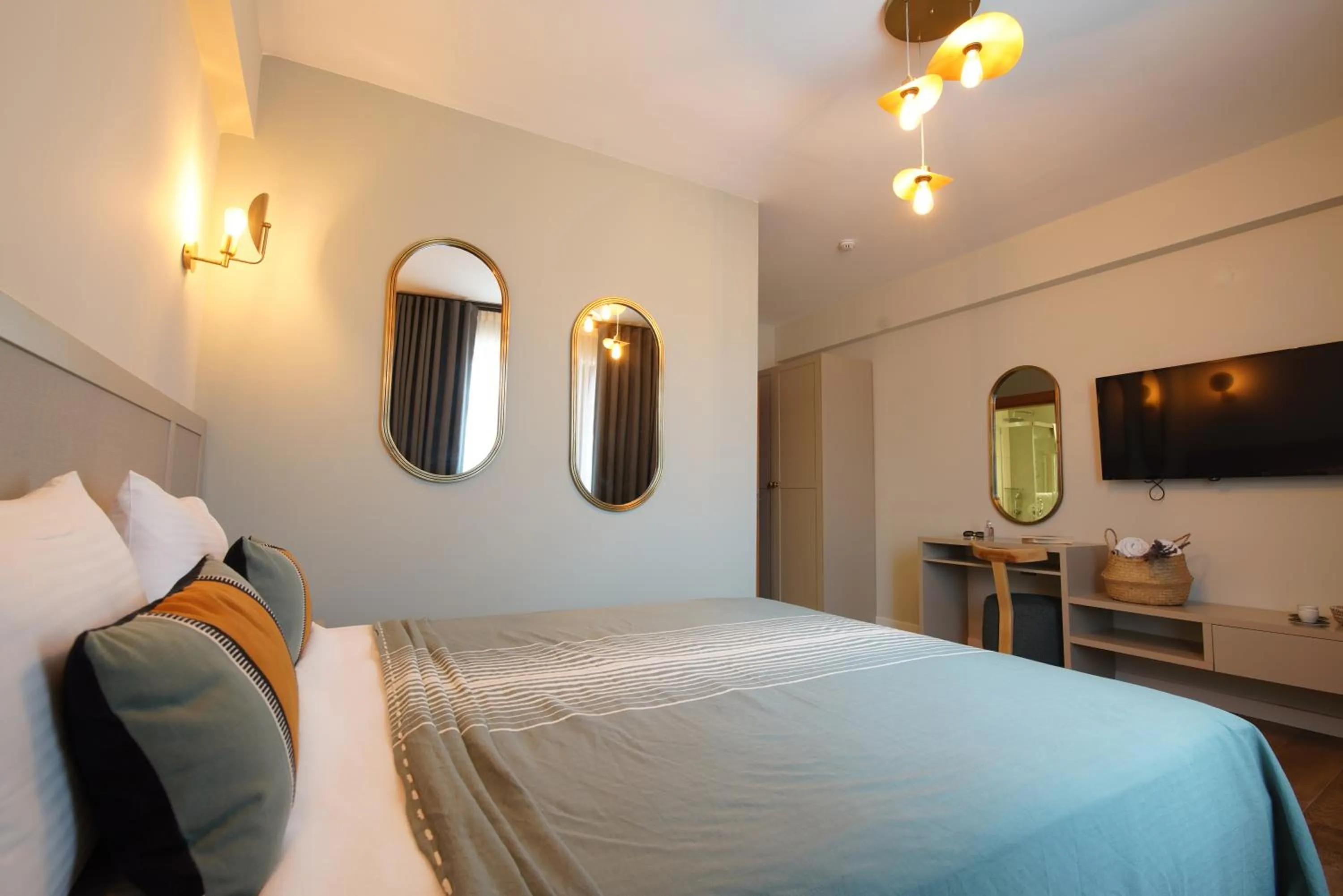 Bedroom, Bed in Oikos Bozcaada