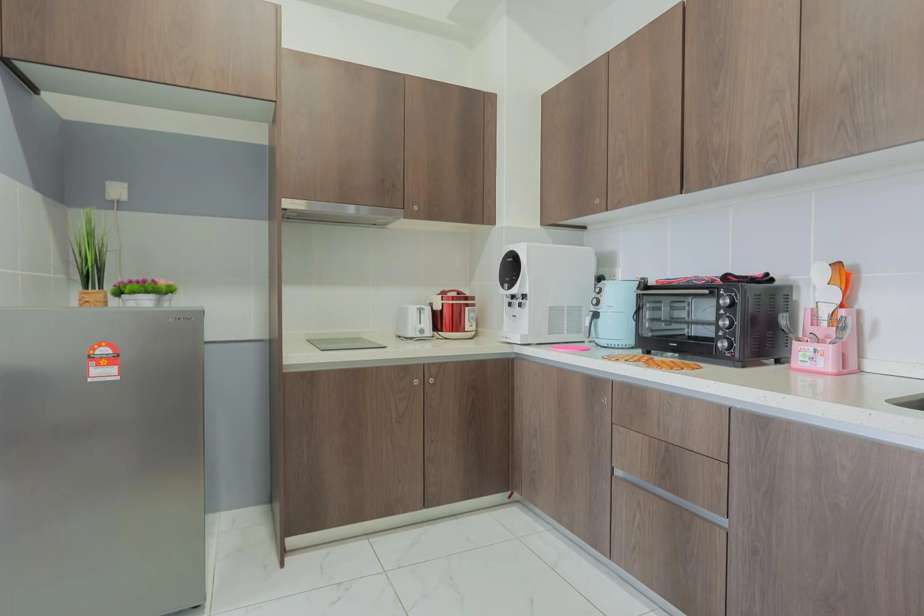 Kitchen or kitchenette in AAIRA Troika Residence,Kota Bharu